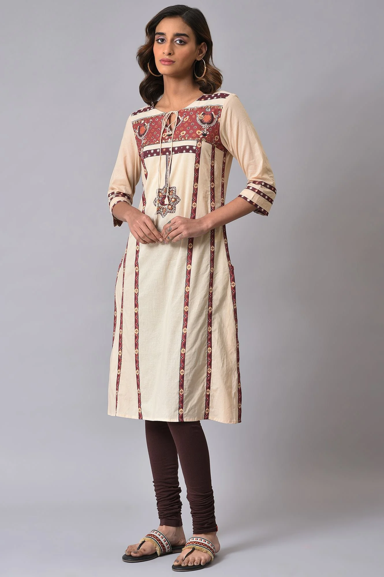 Brown Knitted Churidar - Image 5