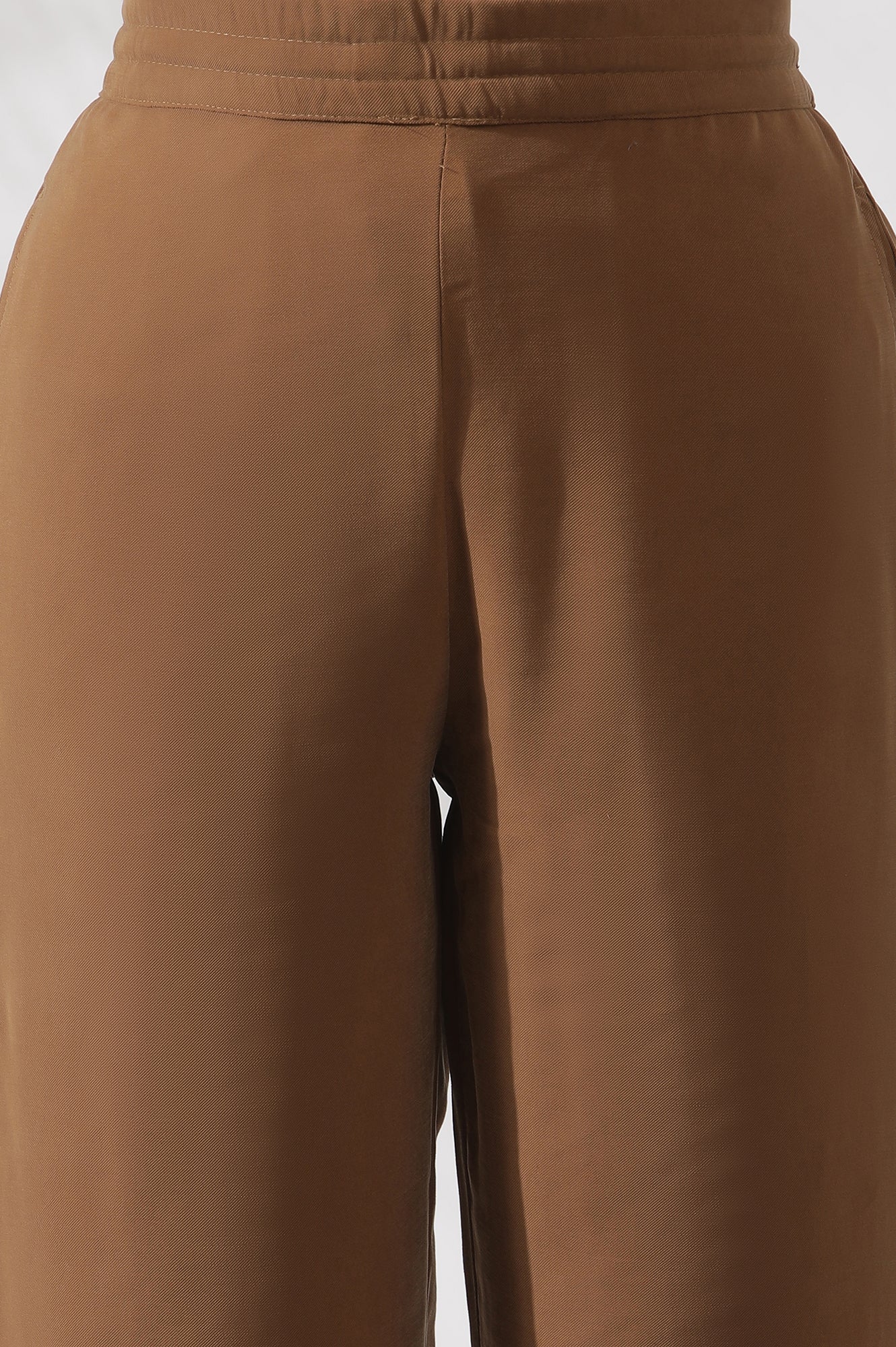 Brown Straight Fit Trouser Pants - Image 6