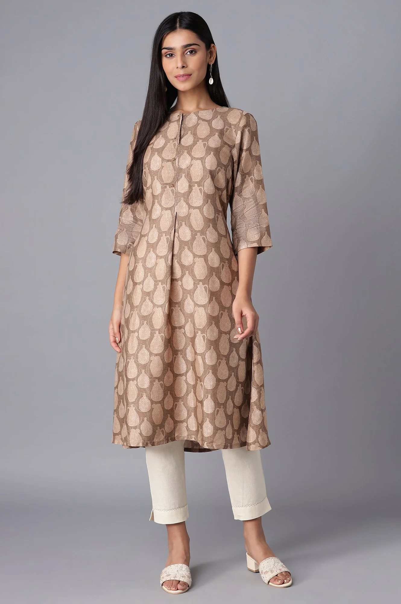 Ecru Slim Pants - Image 5