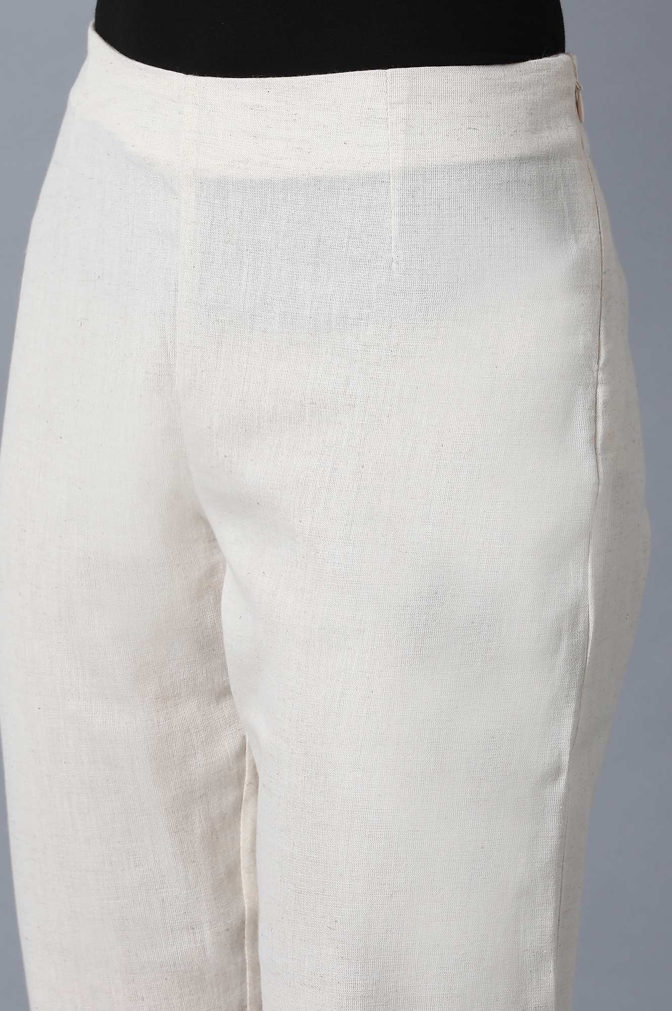 Ecru Slim Pants - Image 6