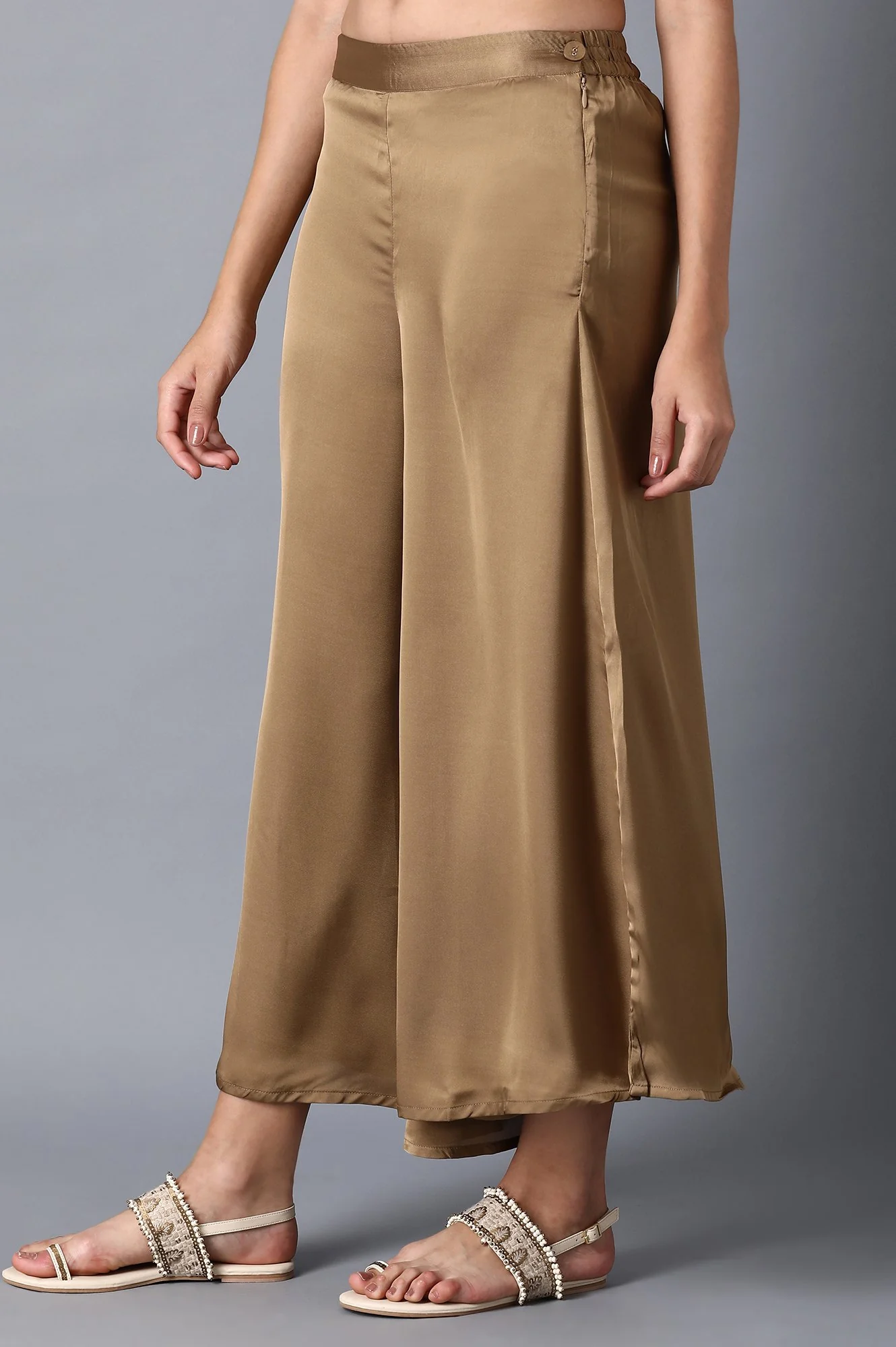 Gold Straight Pants - Image 3