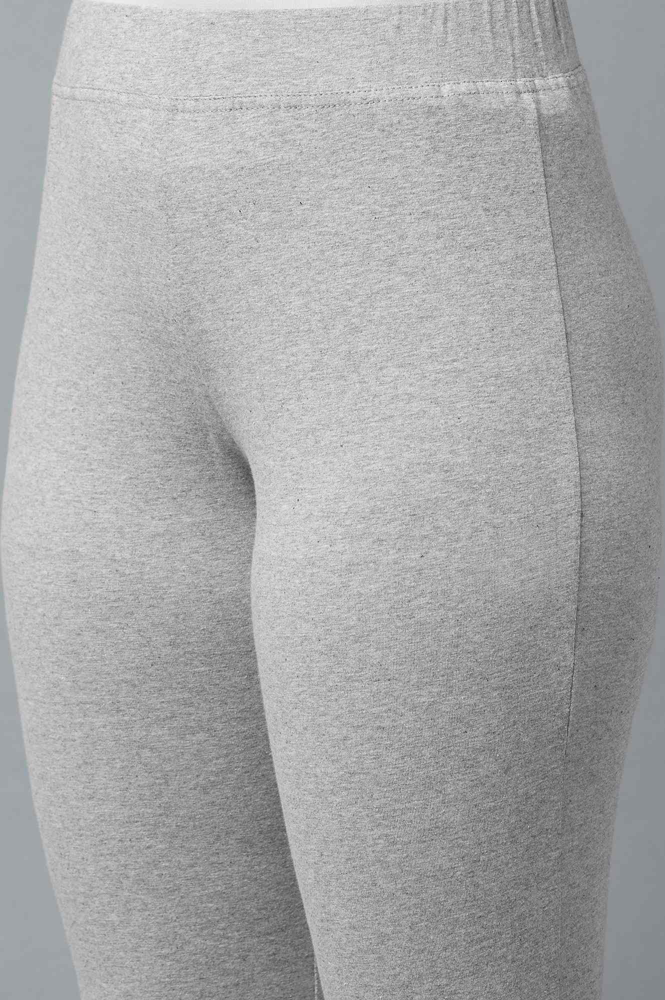 Elleven Women's Grey Solid Flared Cotton Pants With Slip On Closure - Image 12