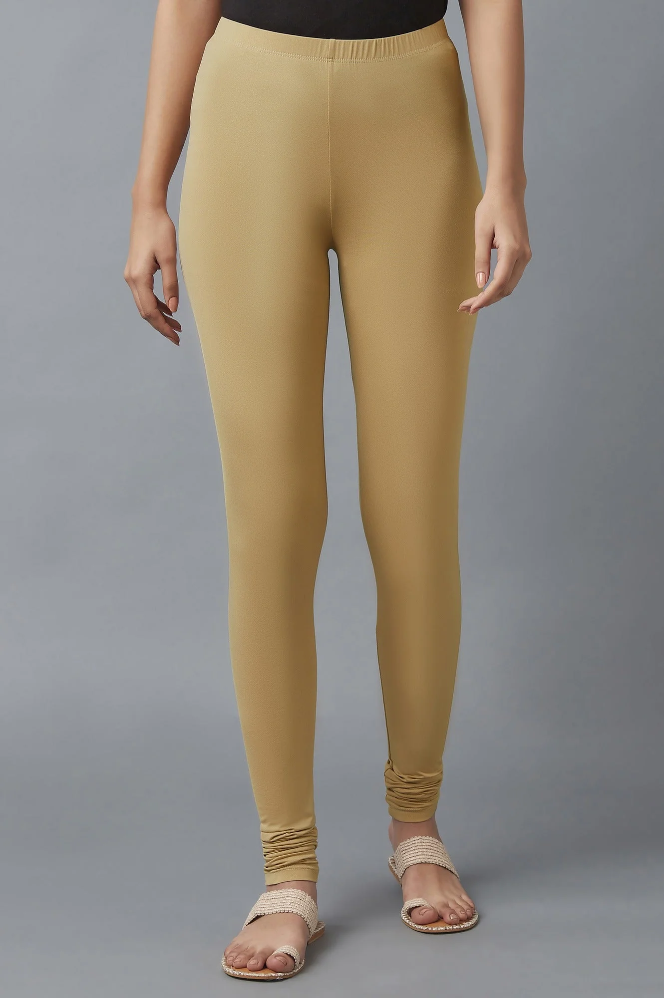 Elleven Women's Grey Skin Fit Churidar