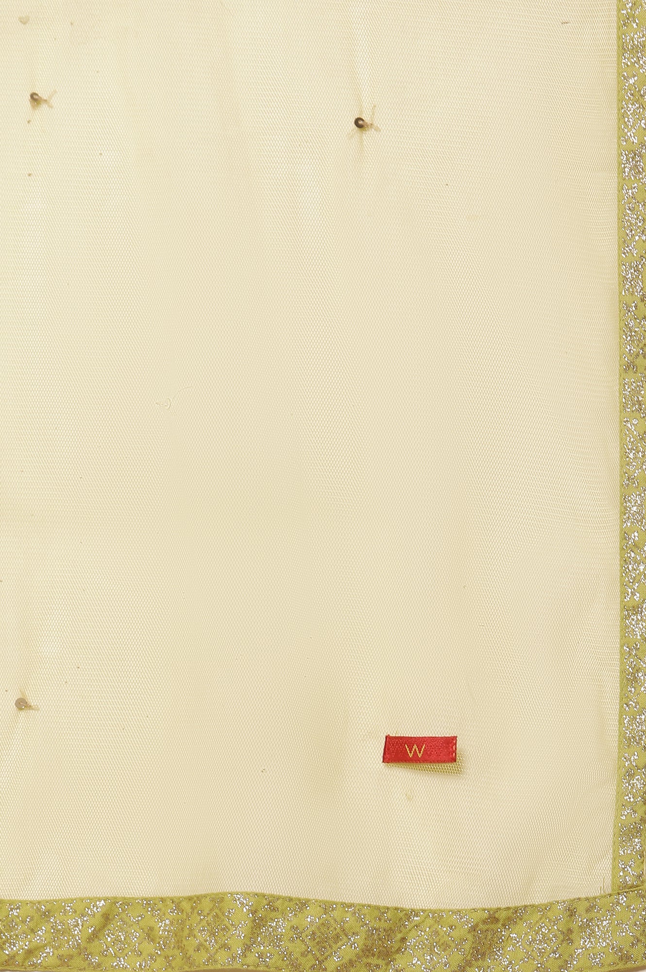 Lime Yellow Embroidered Kurta, Tights And Dupatta Set - Image 10