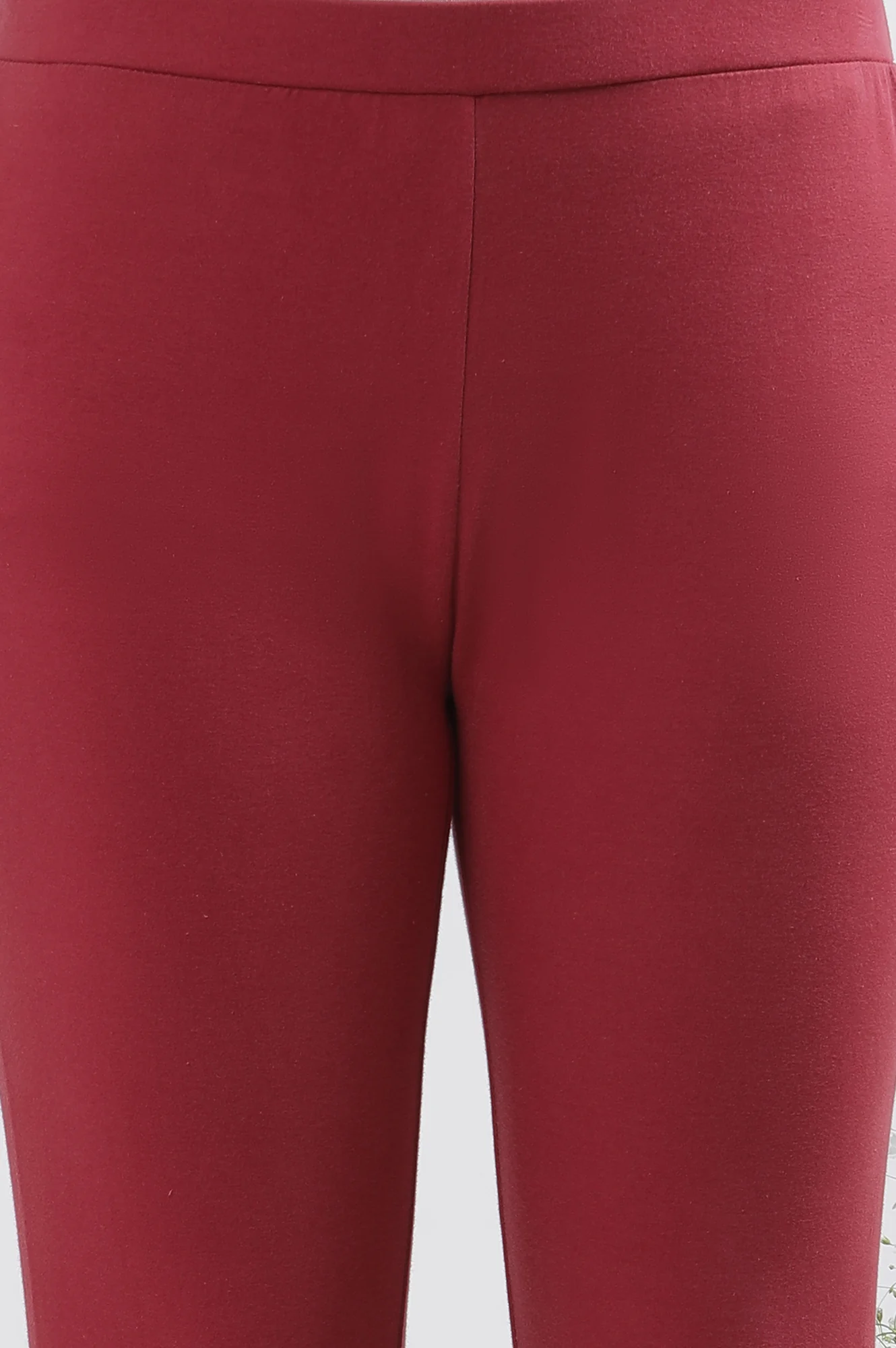 Maroon Embroidered Kurta Tights And Dupatta Set - Image 8