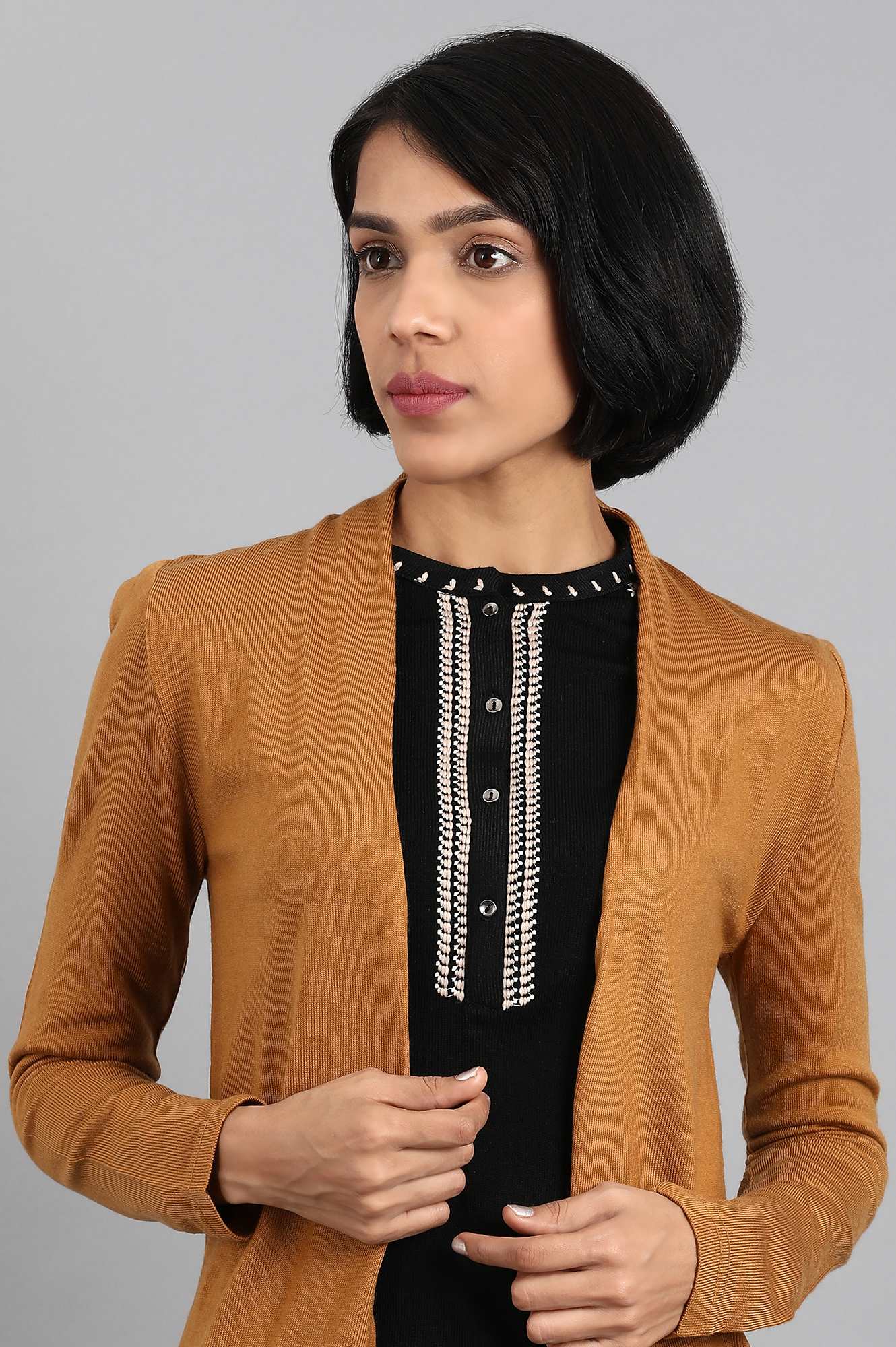 Mustard Longline Cardigan - Image 6