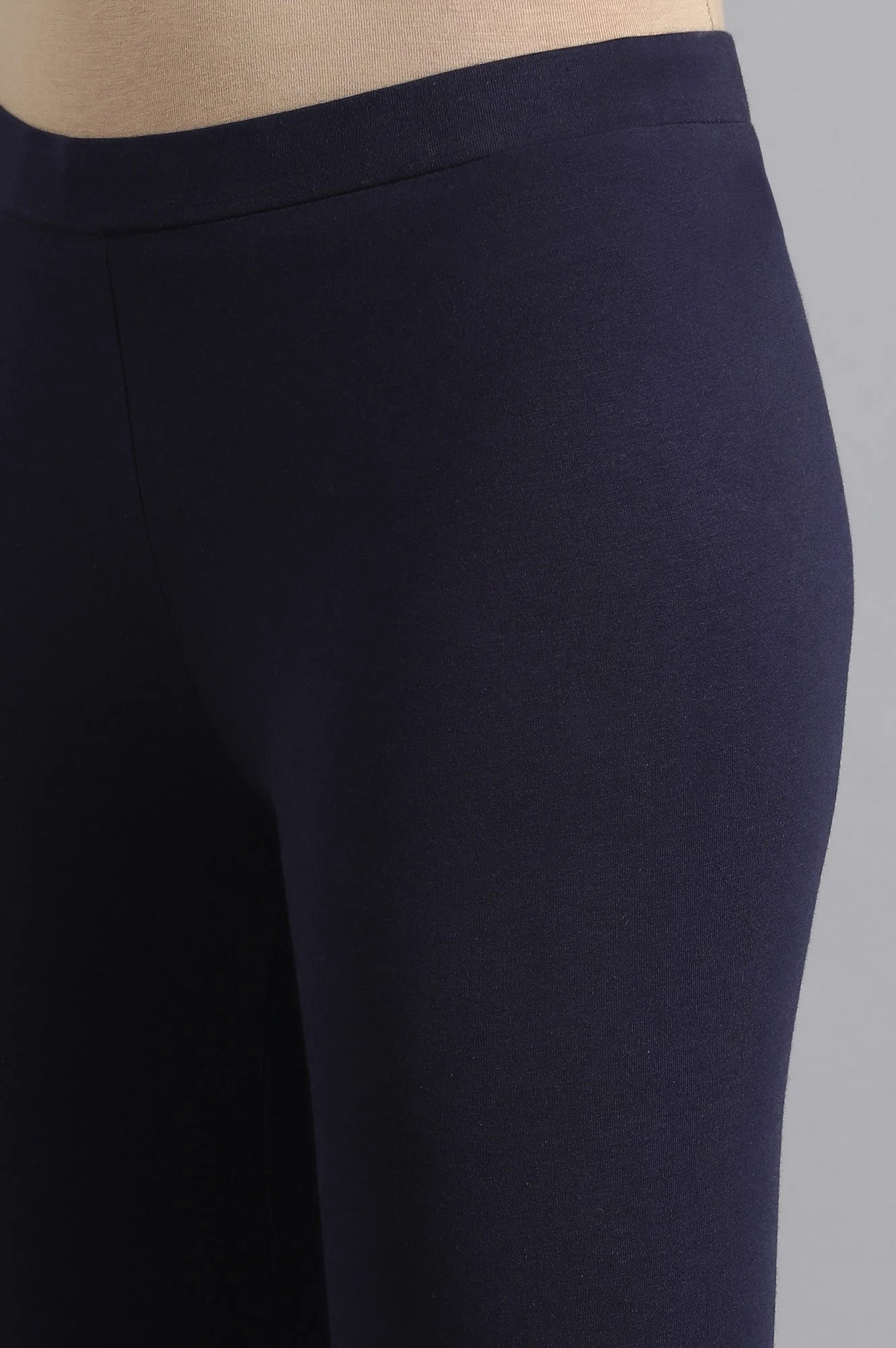 Navy Blue Solid Tights - Image 6