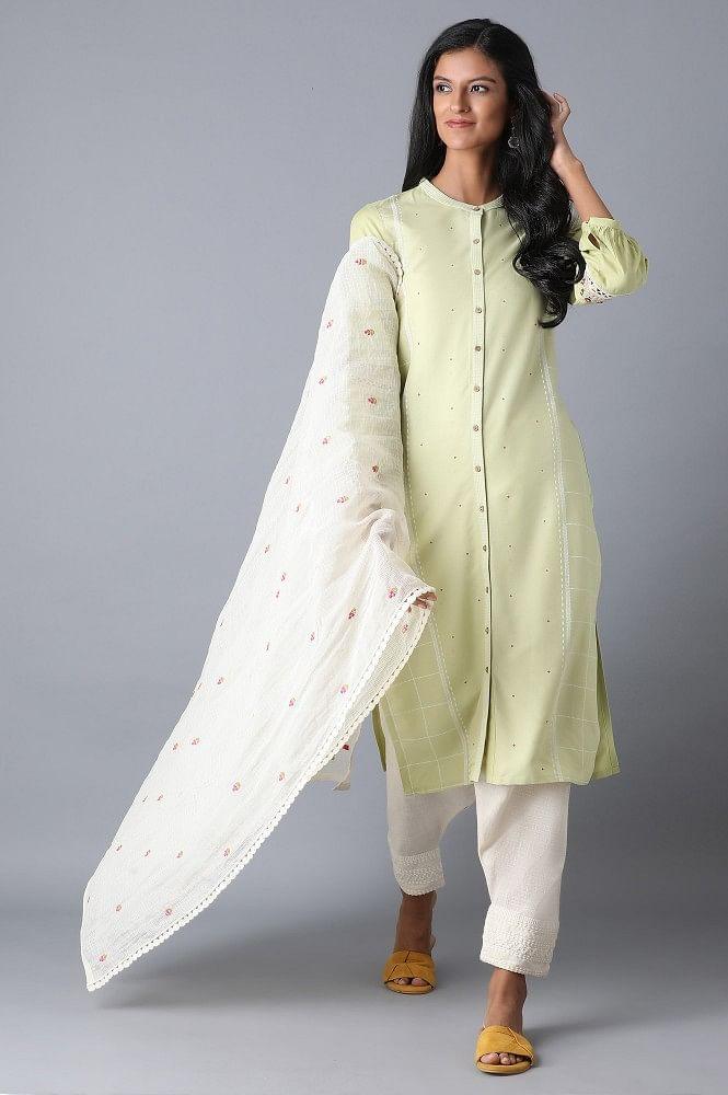 Off-White Straight kurta - Image 5