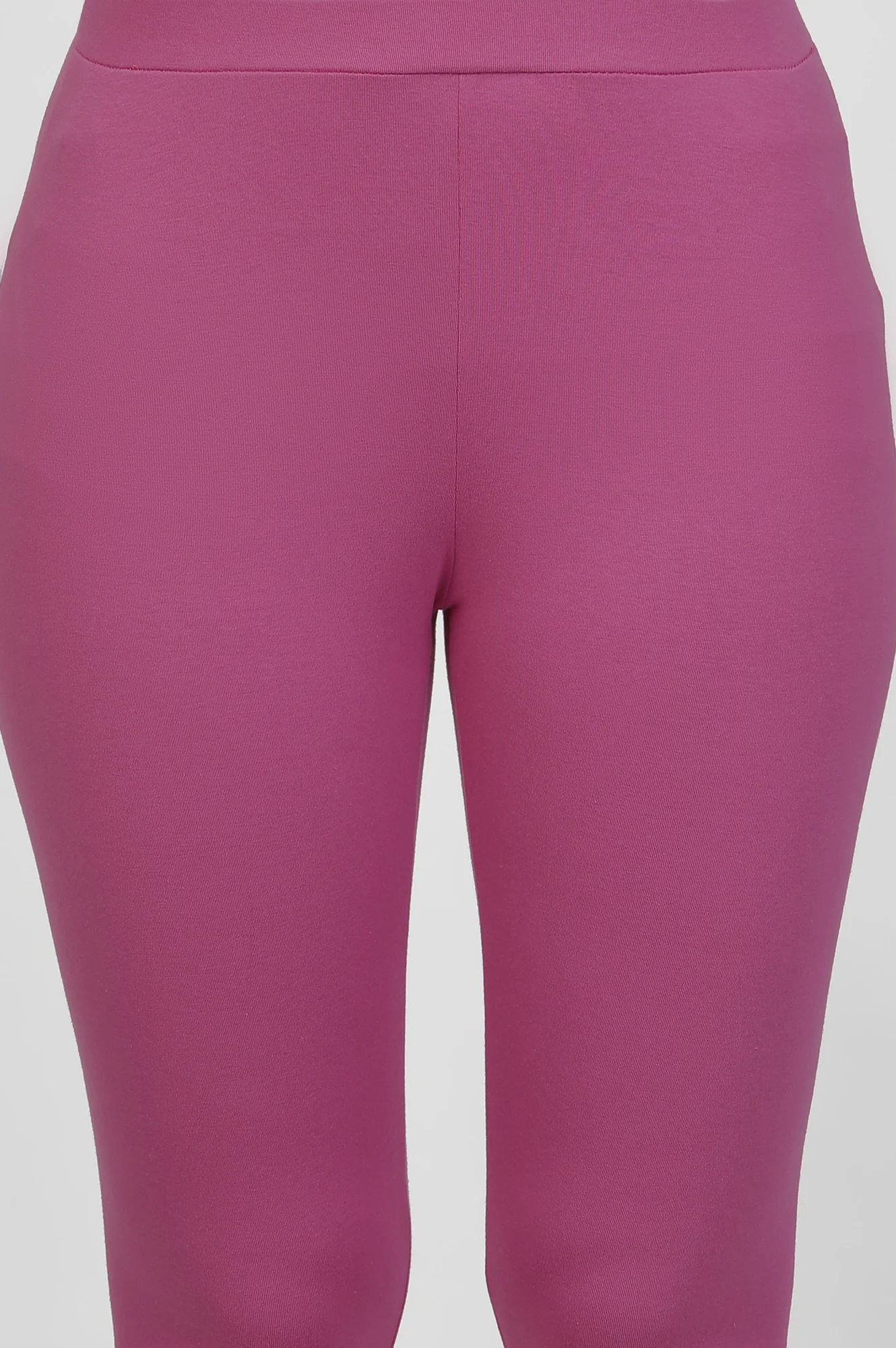 Orchid Pink Solid Mid-Rise Tights - Image 6
