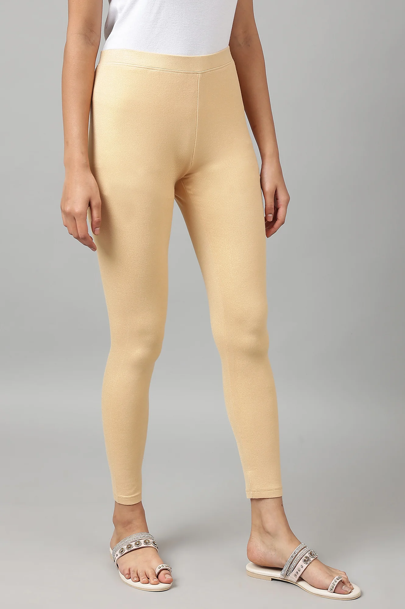 Peach Ankle Length Tights - Image 5