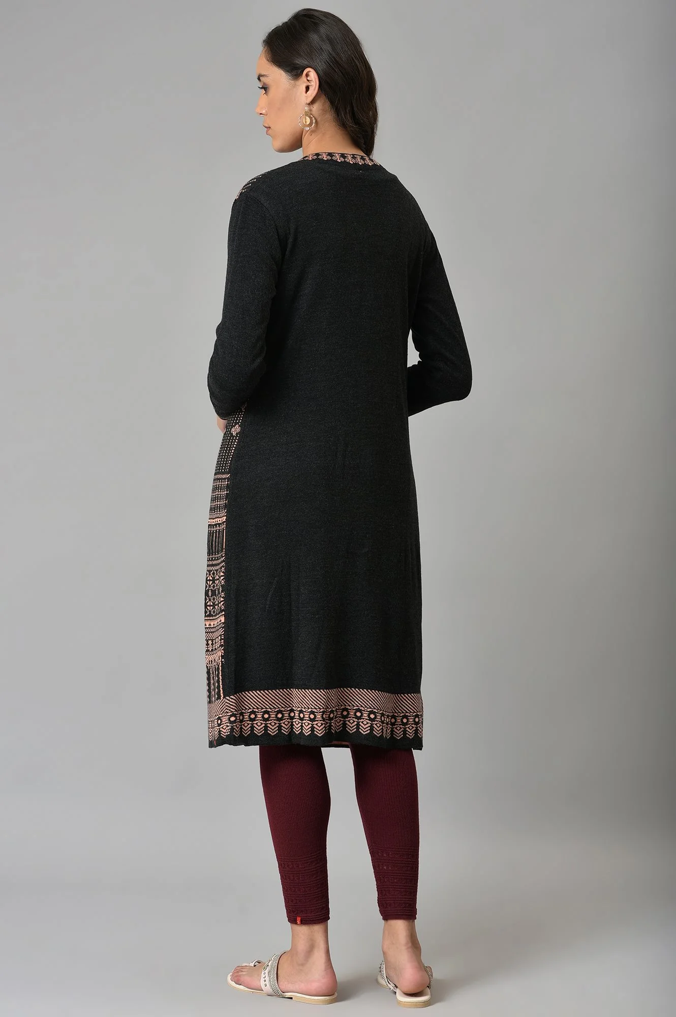 Peach Knitted Cardigan - Image 2