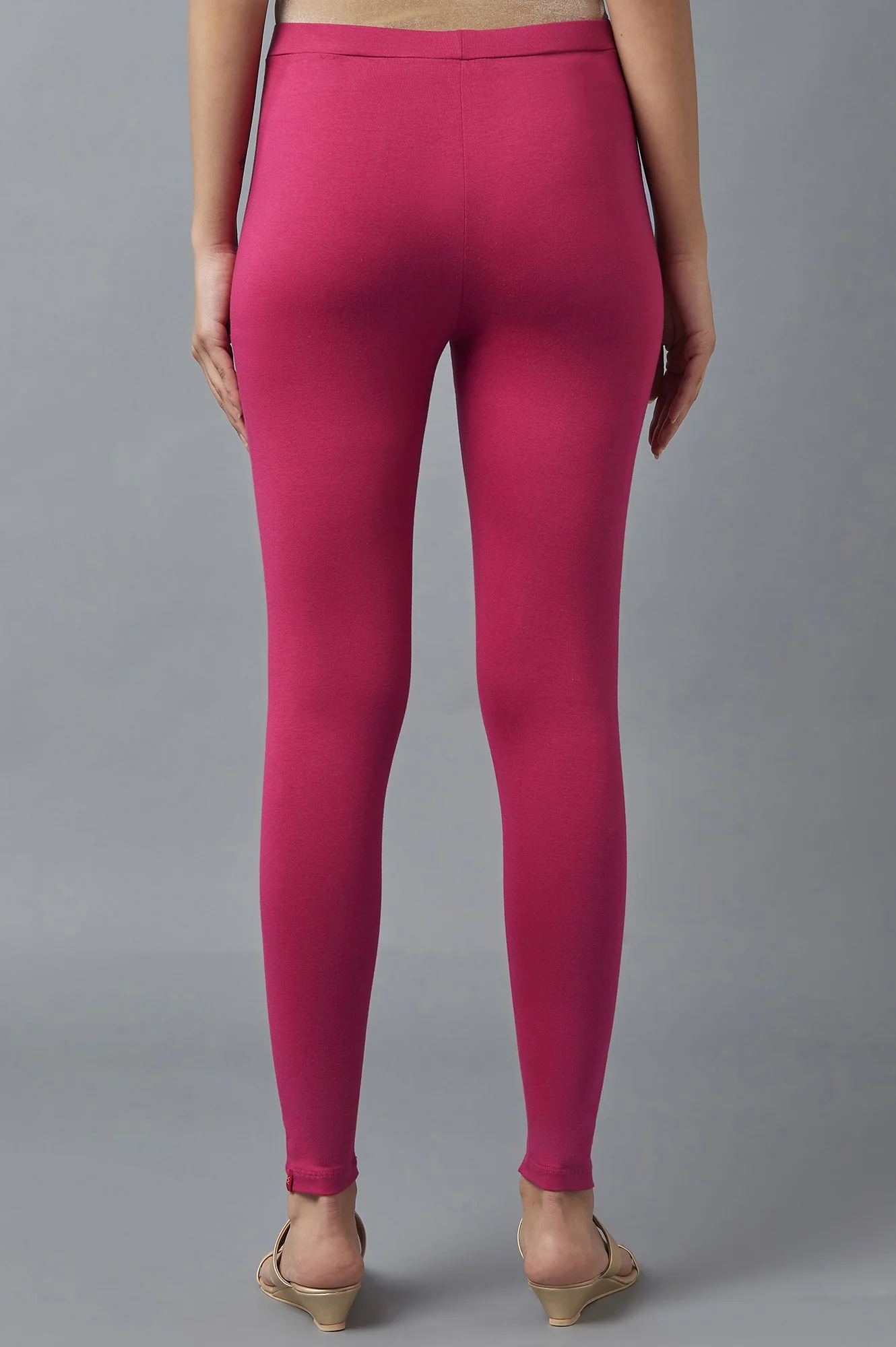 Pink Cotton Tights - Image 2