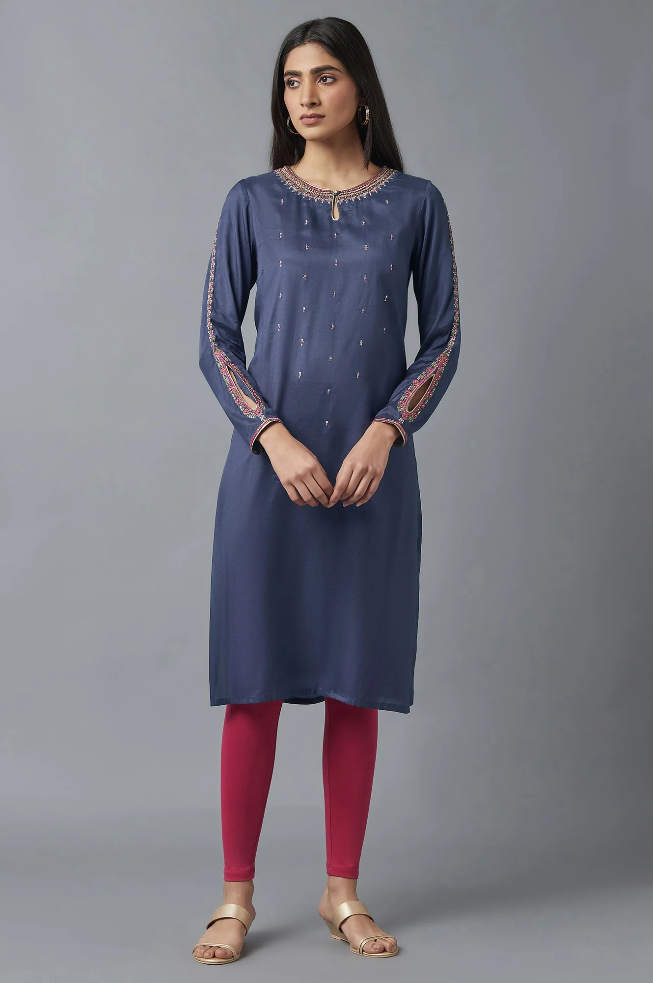 Pink Cotton Tights - Image 5