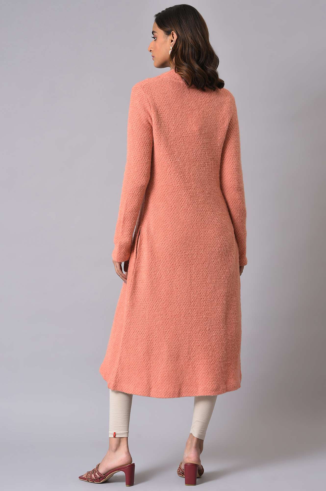 Pink Winter Women Cardigan - Image 2