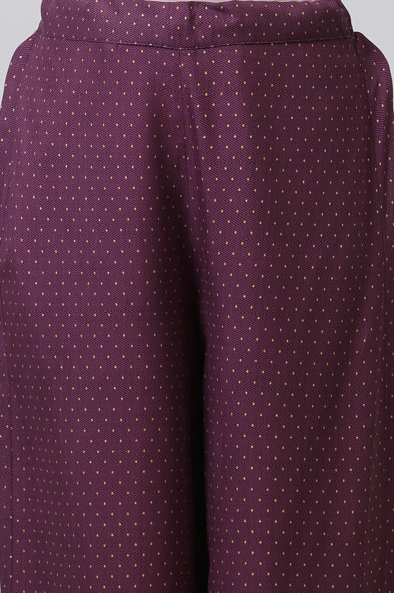 Purple Embellished Kurta And Parallel Pants Set - Image 8