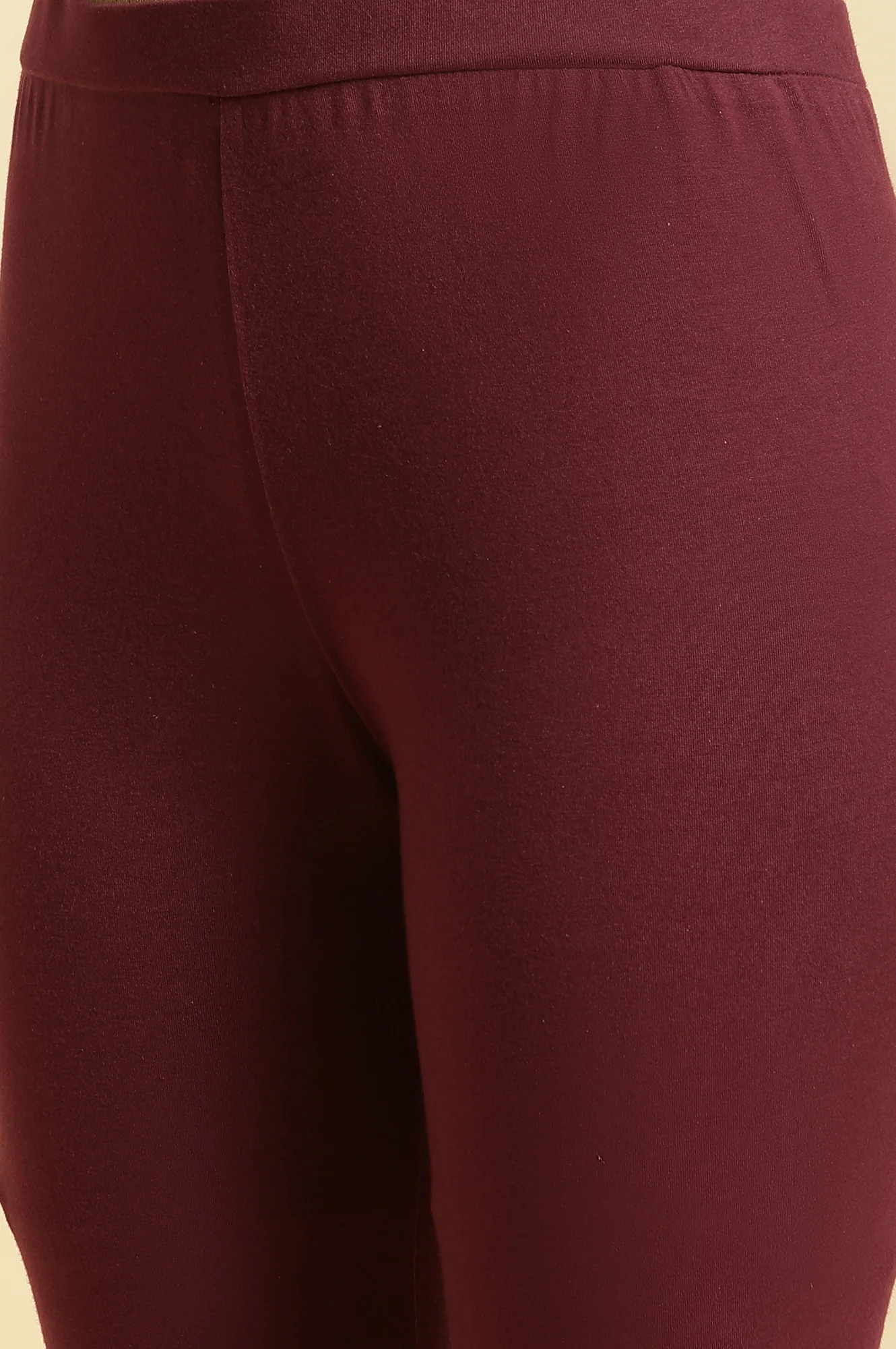 Purple Knitted Solid Tights - Image 7