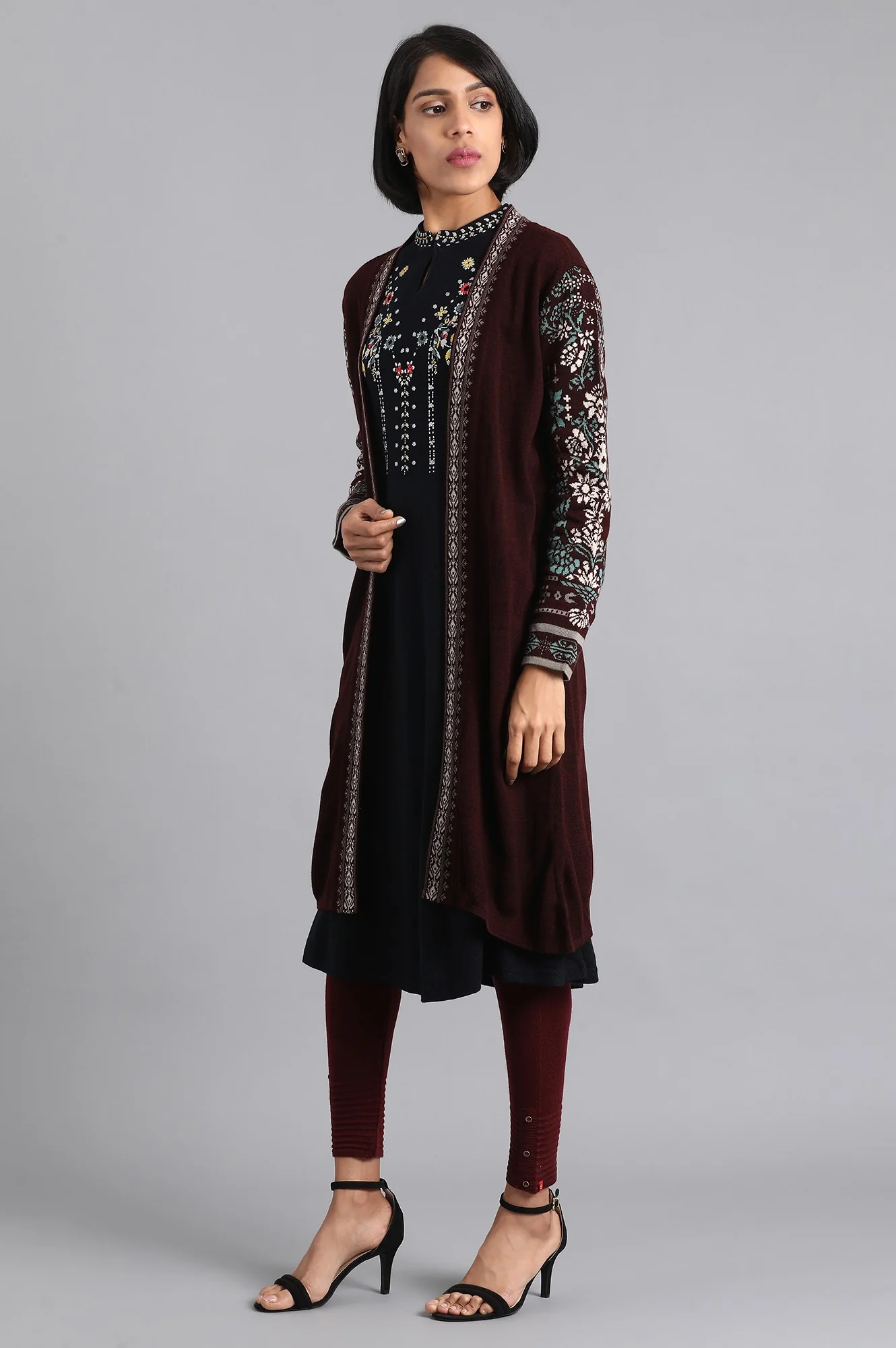 Purple Long Cardigan - Image 3