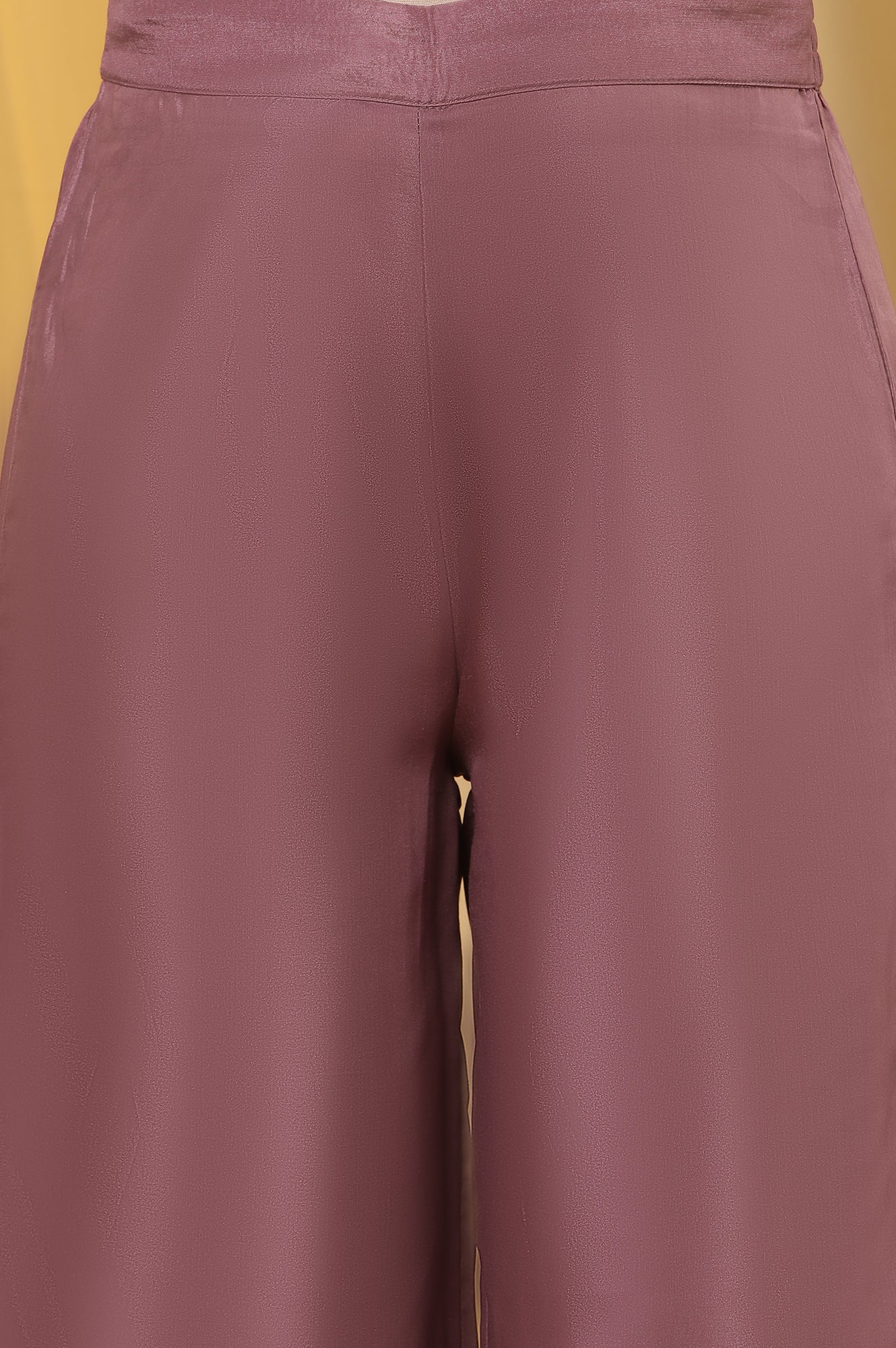 Purple Mukaish Printed Kurta, Parallel Pants And Dupatta Set - Image 8