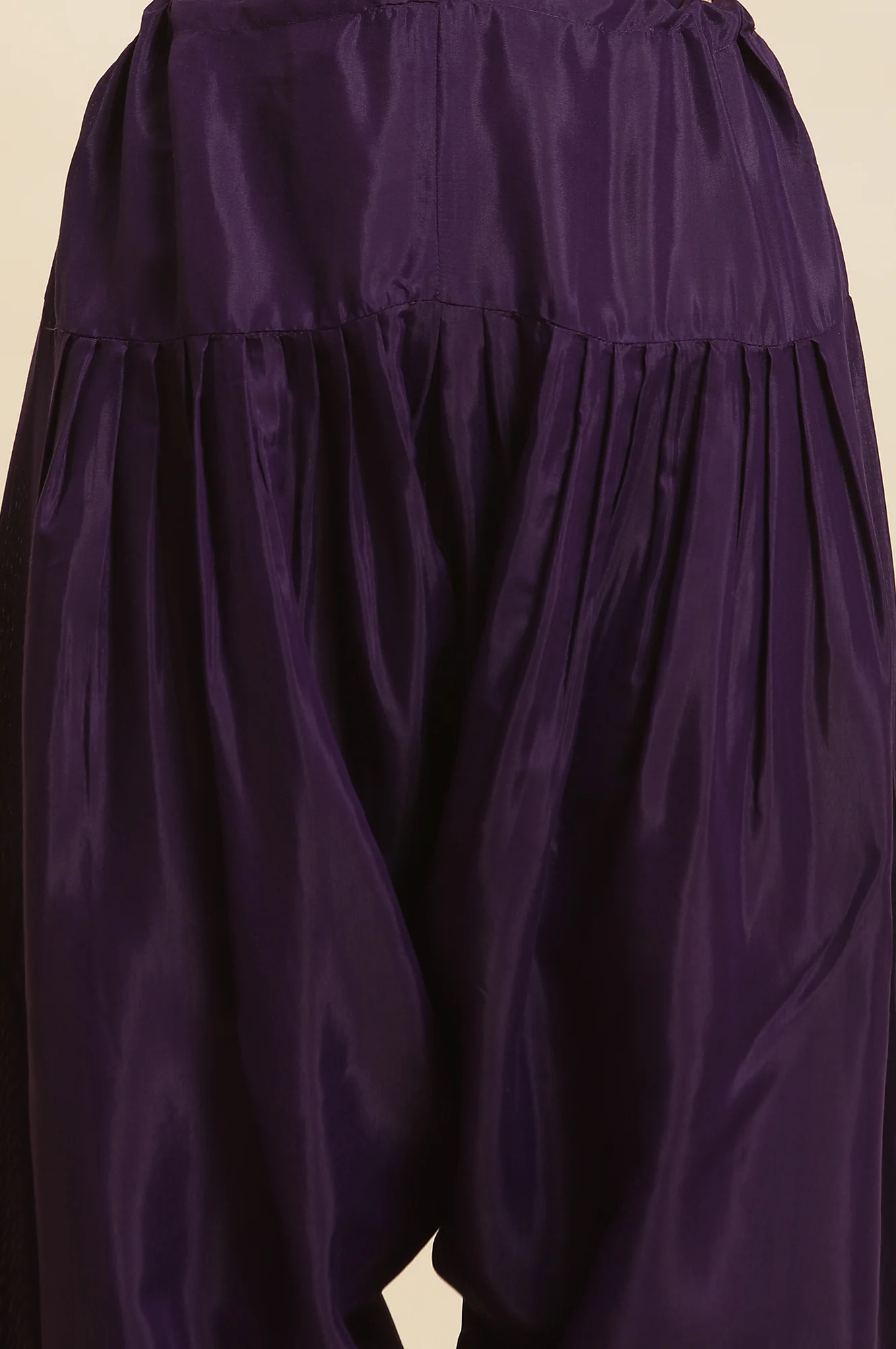 Purple Sequined Kurta, Salwar And Dupatta Set - Image 8