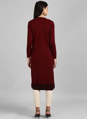 Red Knitted Cardigan - Image 3