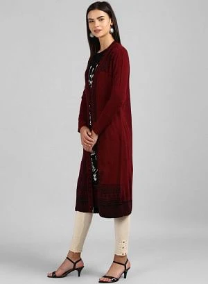 Red Knitted Cardigan - Image 4