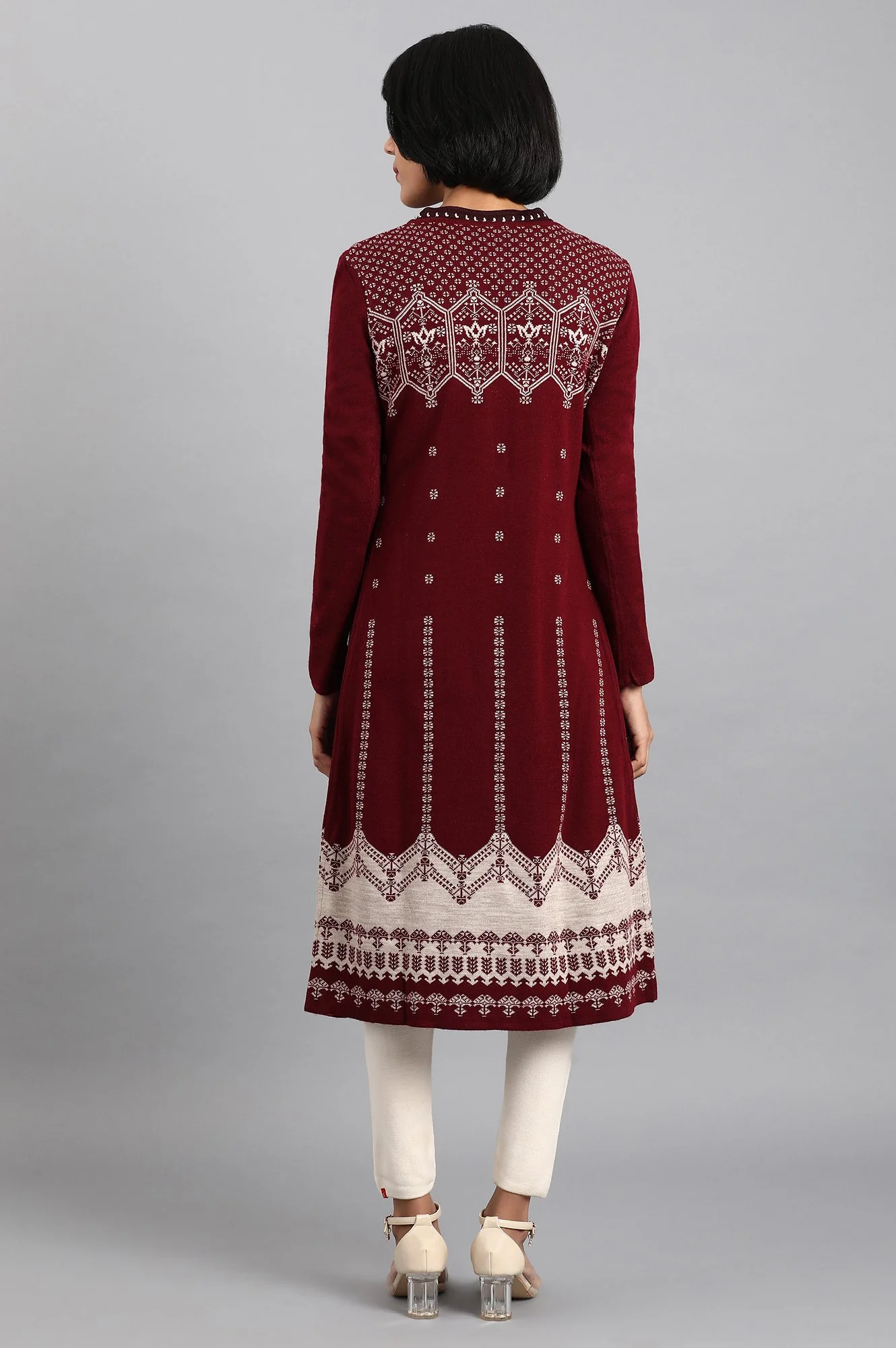 Red Knitted Cardigan - Image 5