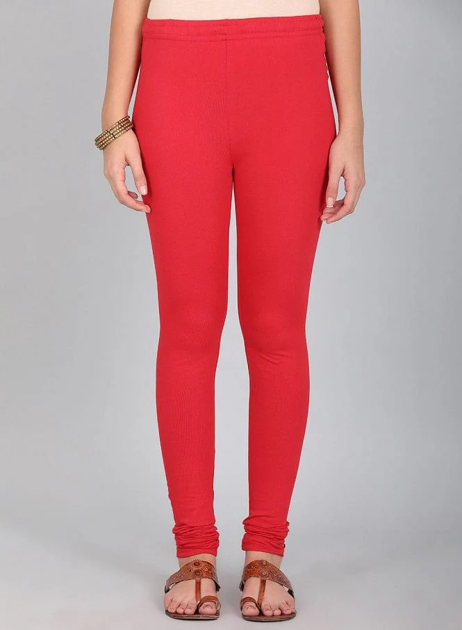 Red Knitted Churidar - Image 10