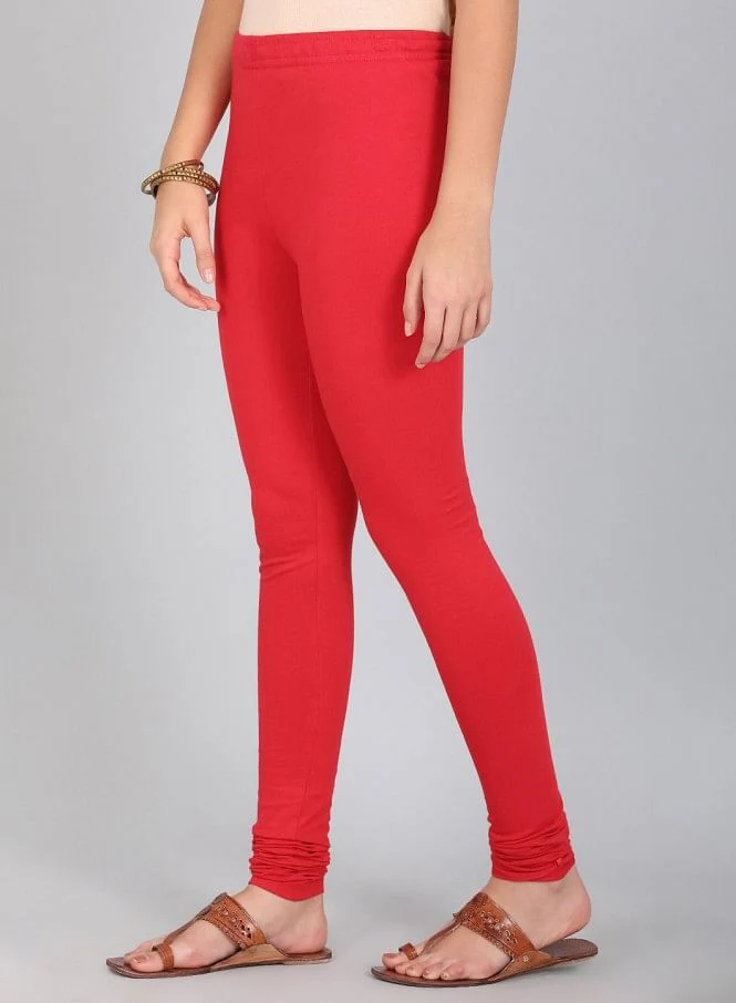 Red Knitted Churidar - Image 11