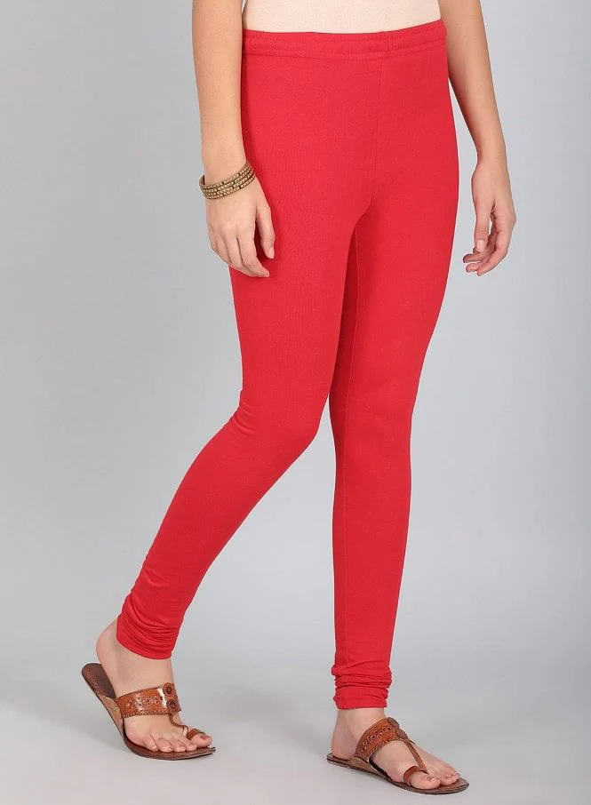 Red Knitted Churidar - Image 12