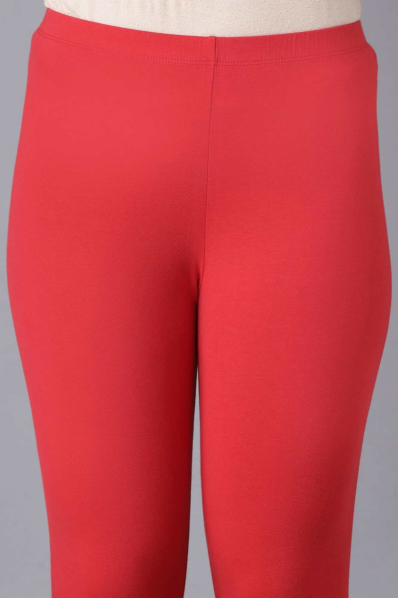 Elleven Women's Red Skin Fit Churidar - Image 6