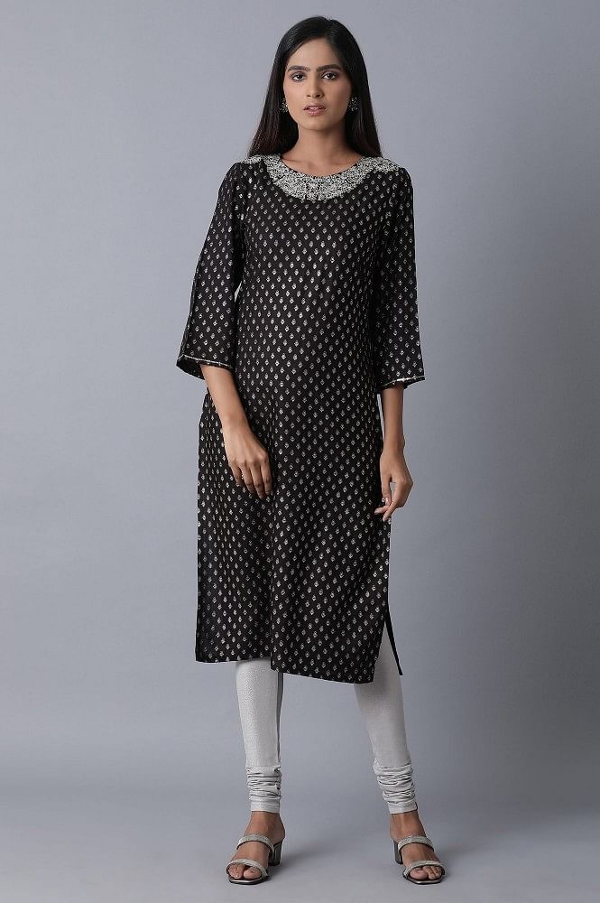 Silver Knitted Churidar - Image 5