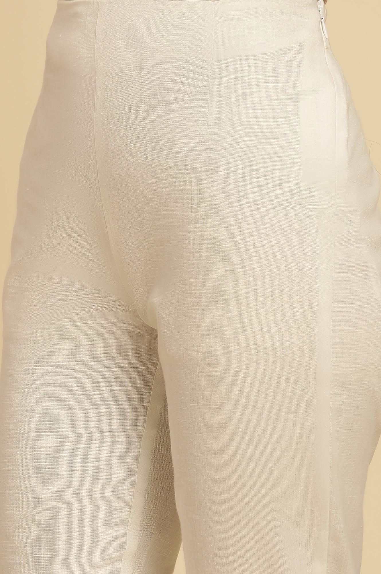 White Fitted Pants - Image 7