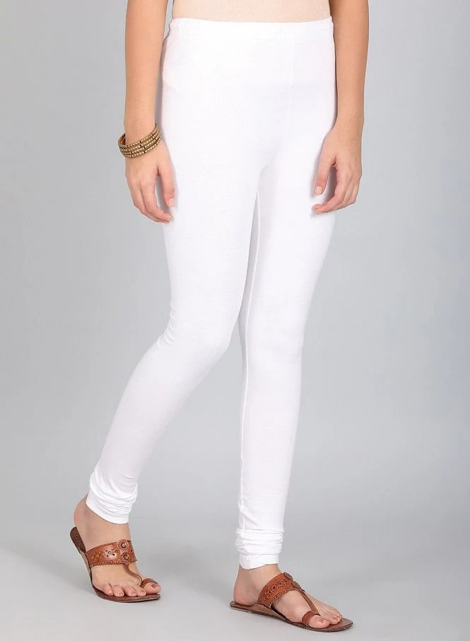 White Knitted Churidar - Image 3