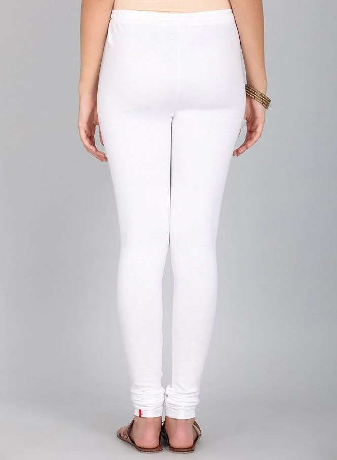 White Knitted Churidar - Image 4
