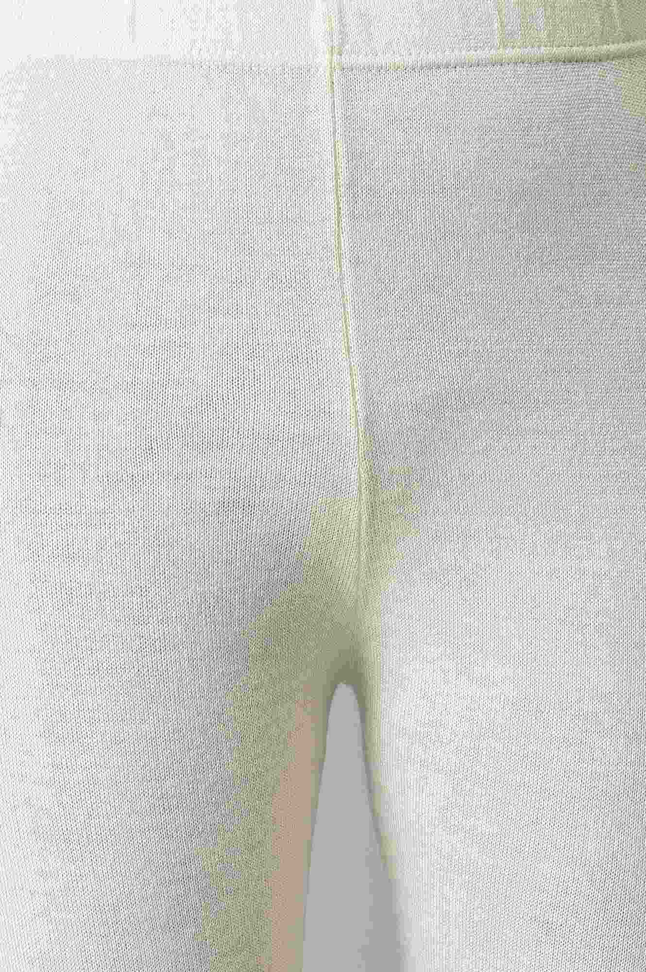 Elleven Women's White Solid Skinny Tights With Elasticated Waistband - Image 6