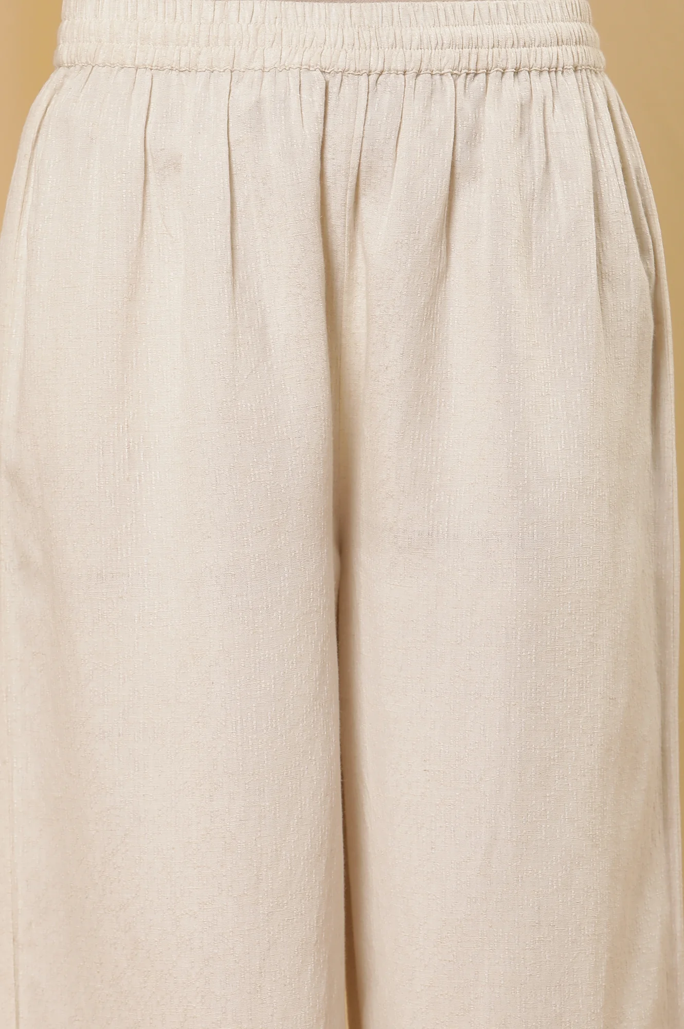 White Minimal Embroidered Kurta, Pants And Dupatta Set - Image 7