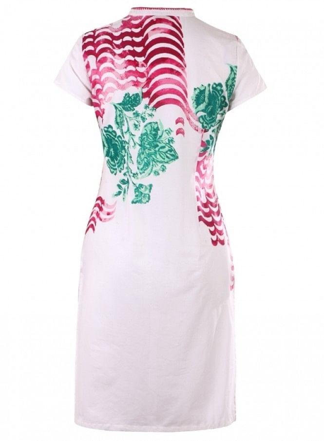 White Printed kurta - Image 3