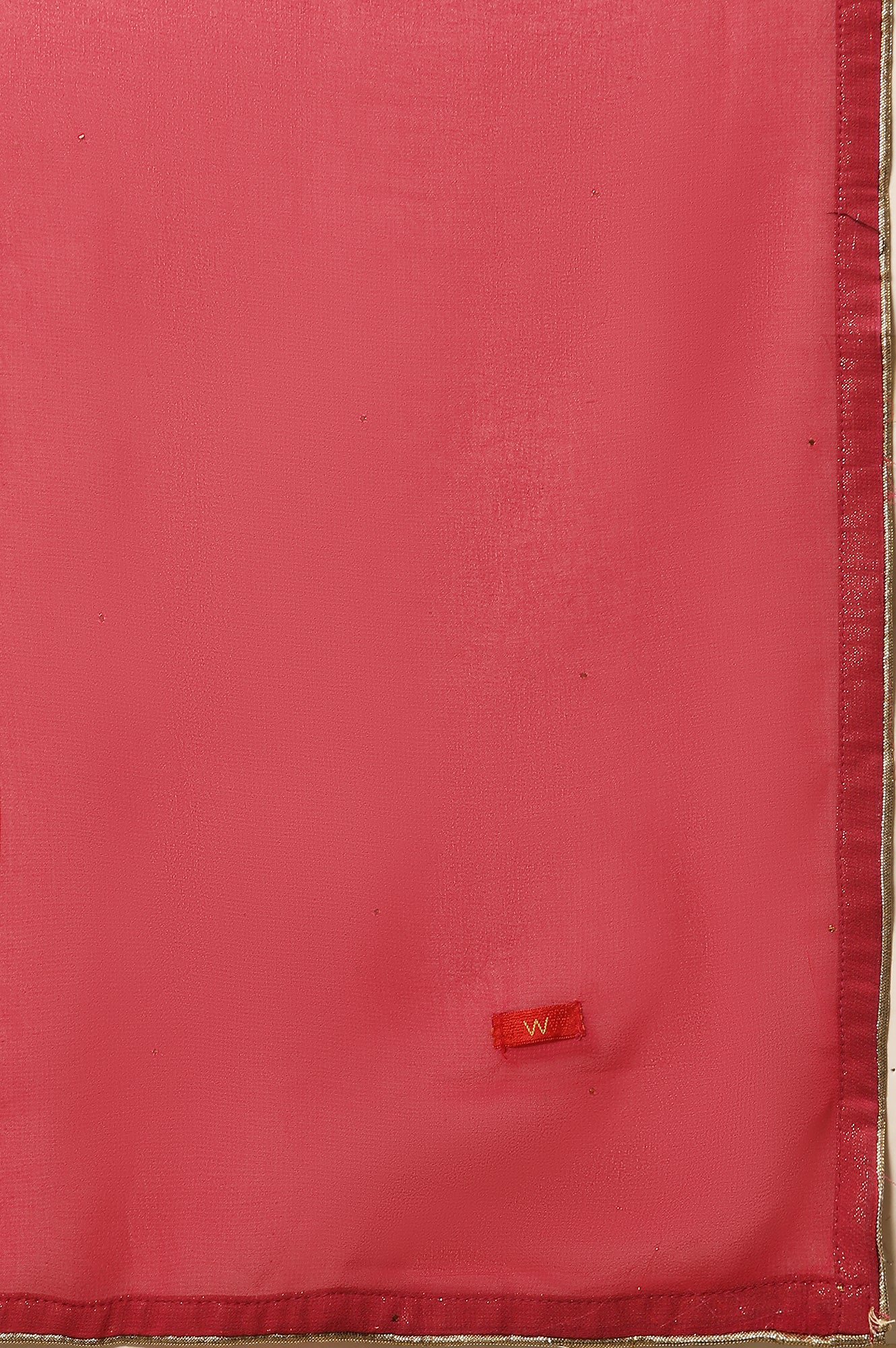 Yellow Embroidered Straight Kurta, Pink Slim Pants And Dupatta Set - Image 10