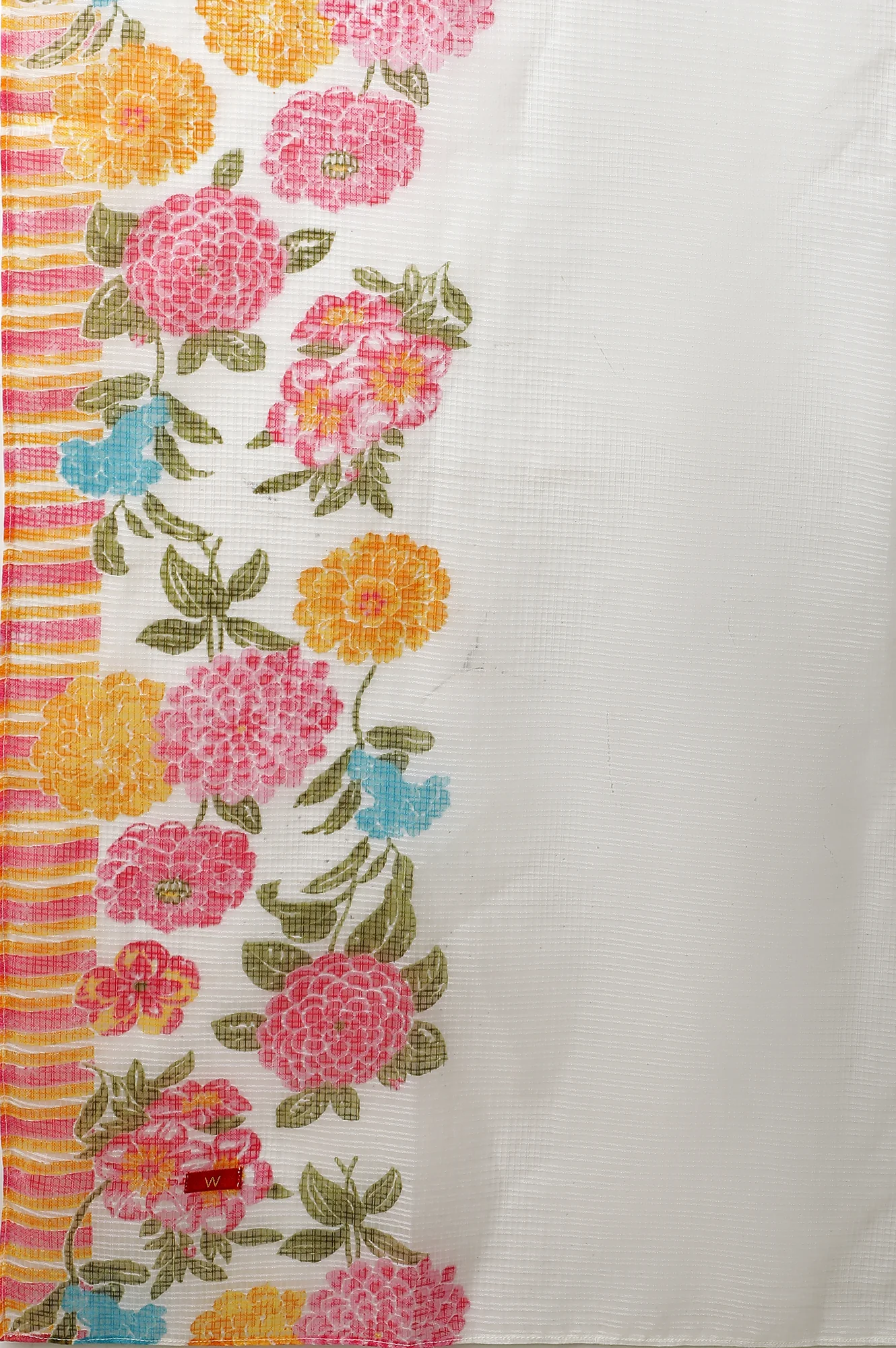Yellow Ombre Embroidered Kurta, Pants And Dupatta Set - Image 10