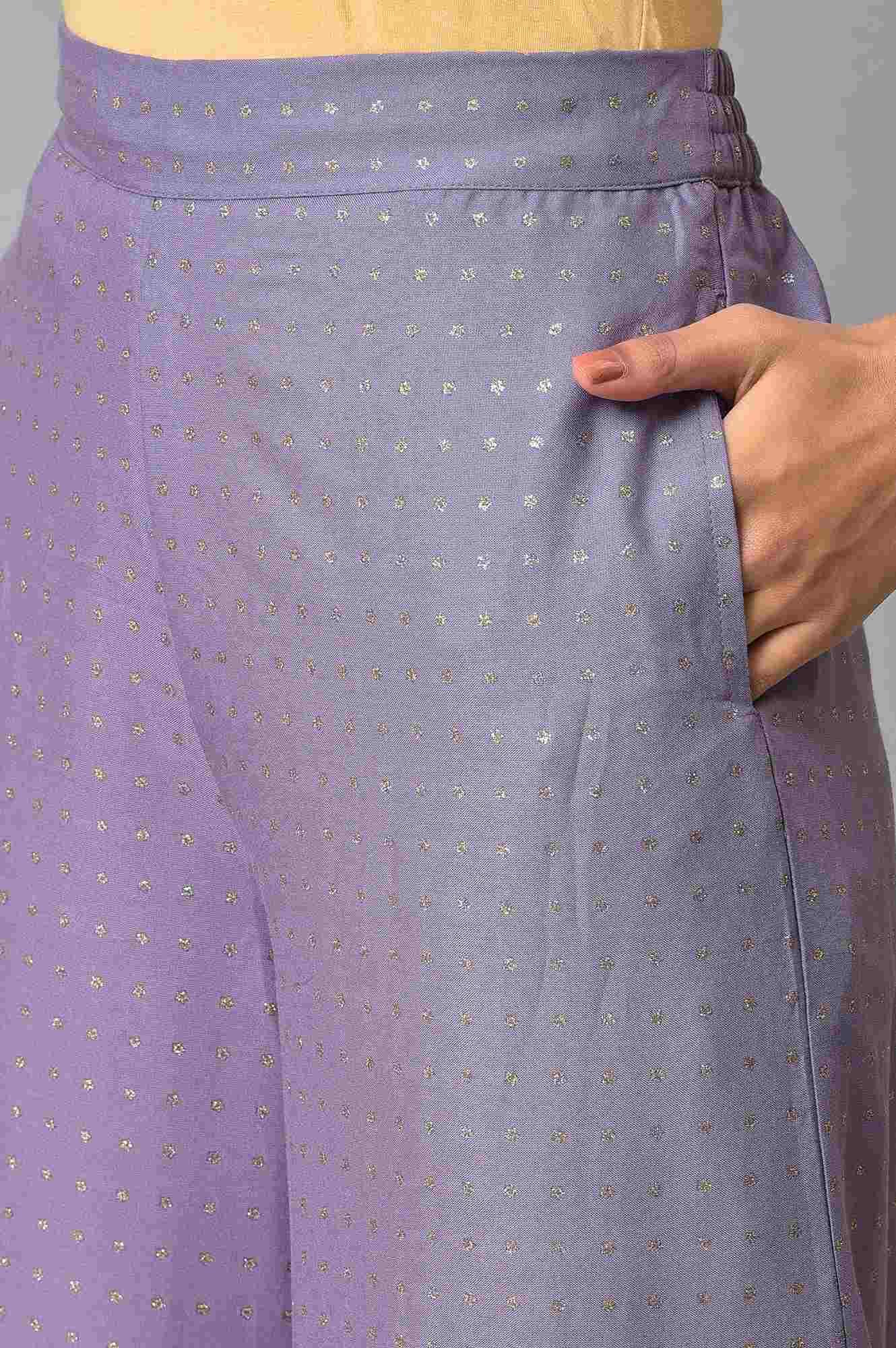 Purple Glitter Printer Pants - Image 7