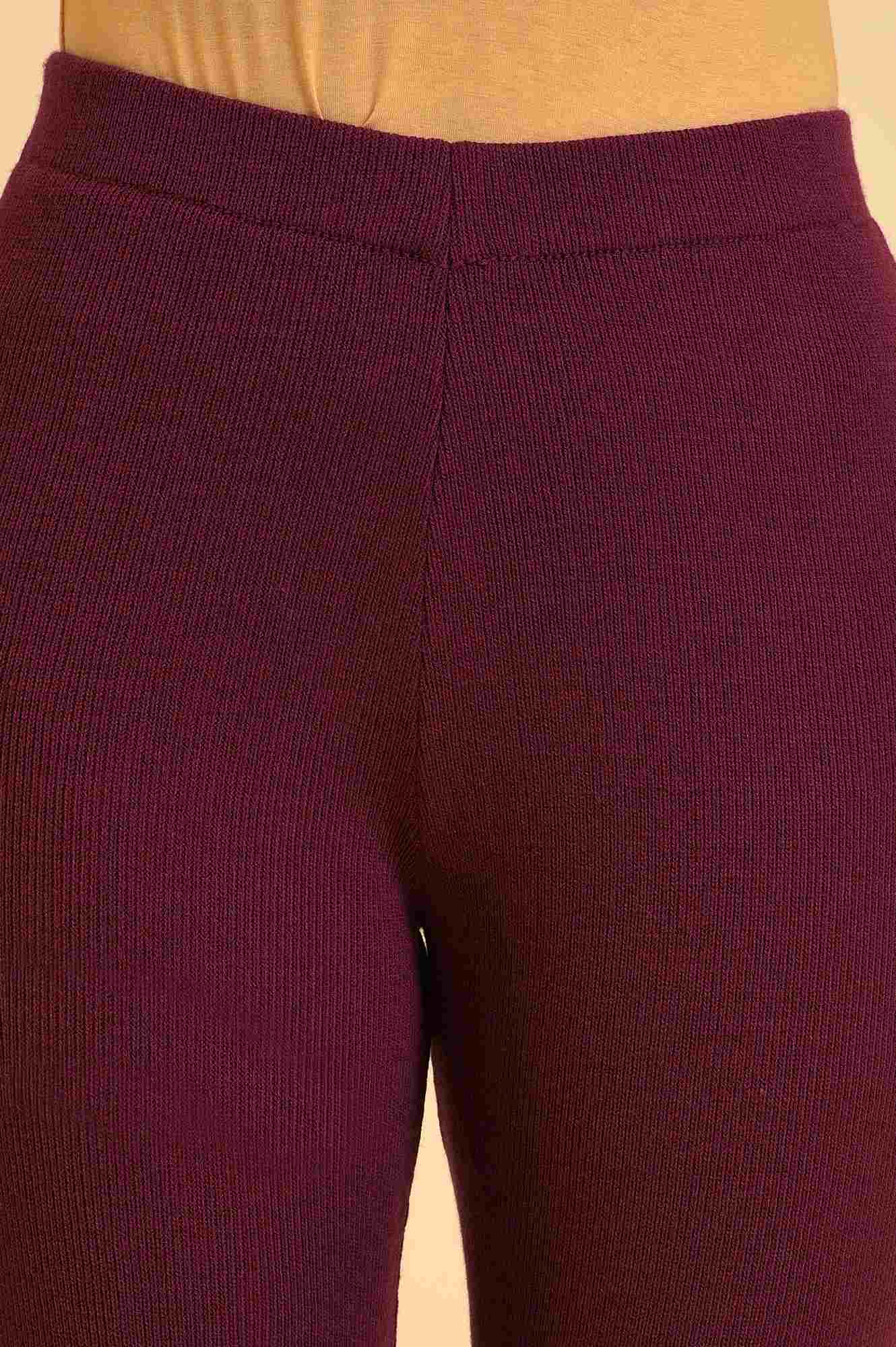 Purple Knitted Tights - Image 6