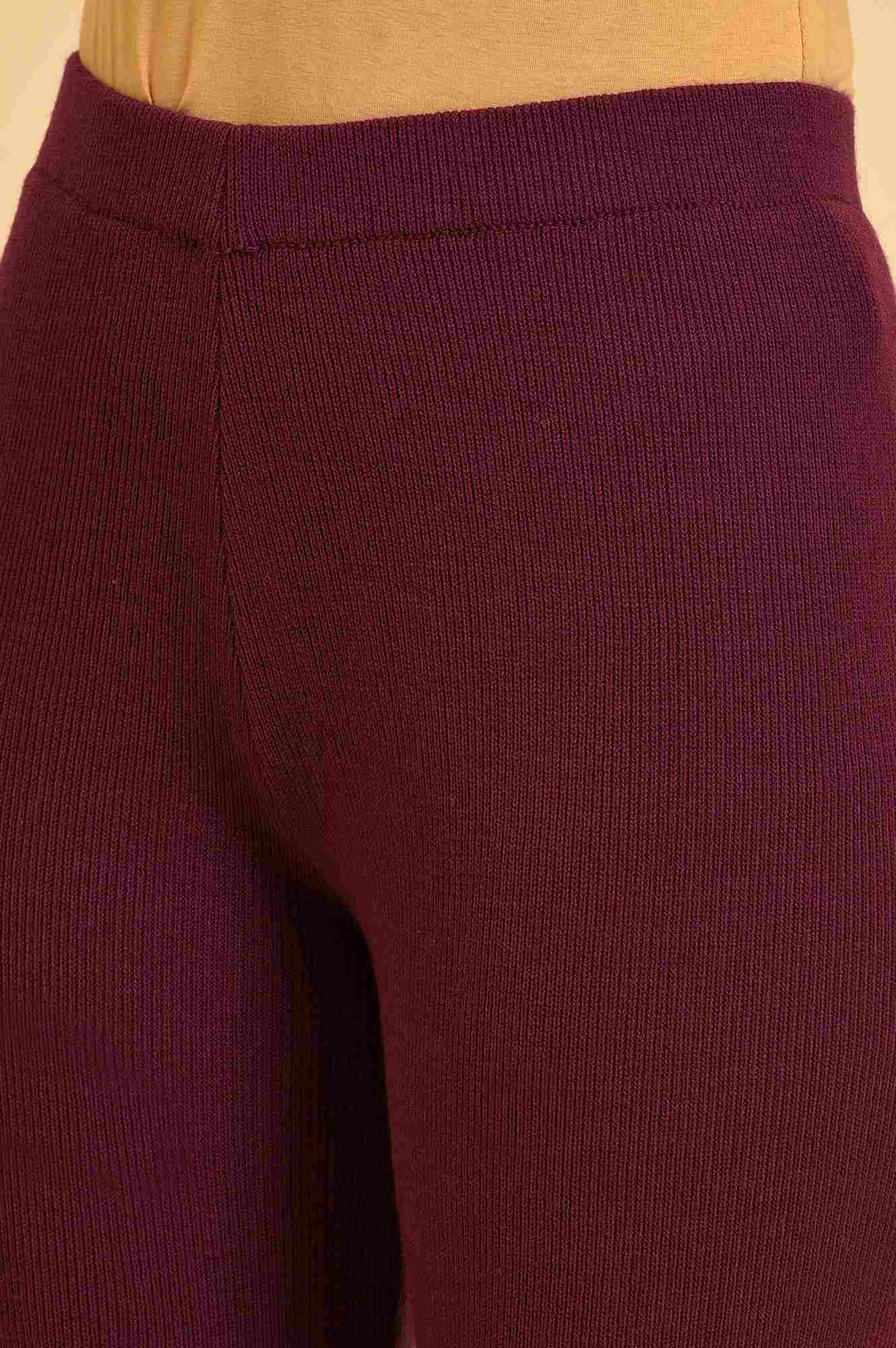Purple Knitted Tights - Image 7