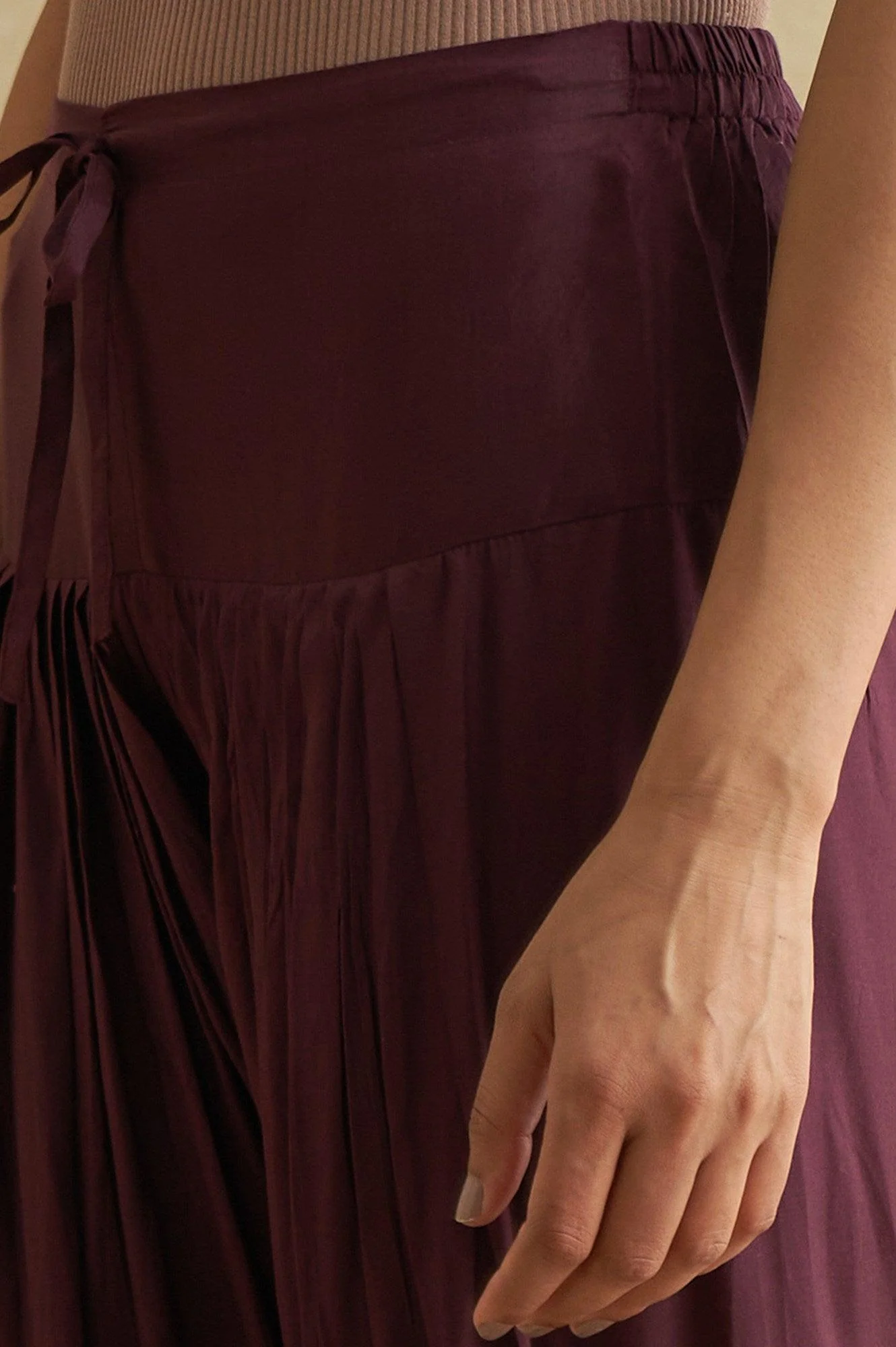 Purple Solid Salwar - Image 6