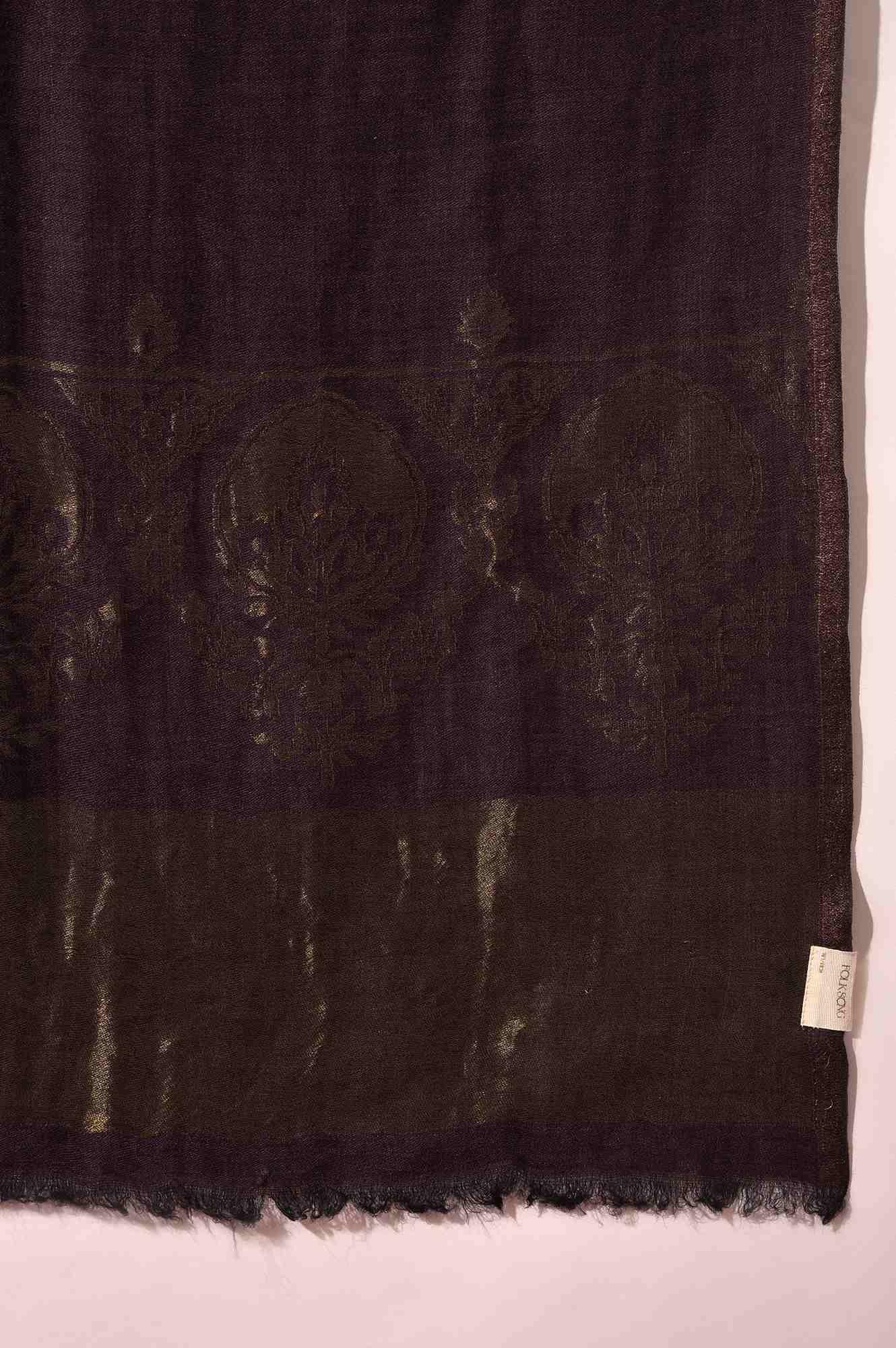 Purple Wool Blend Shawl - Image 4