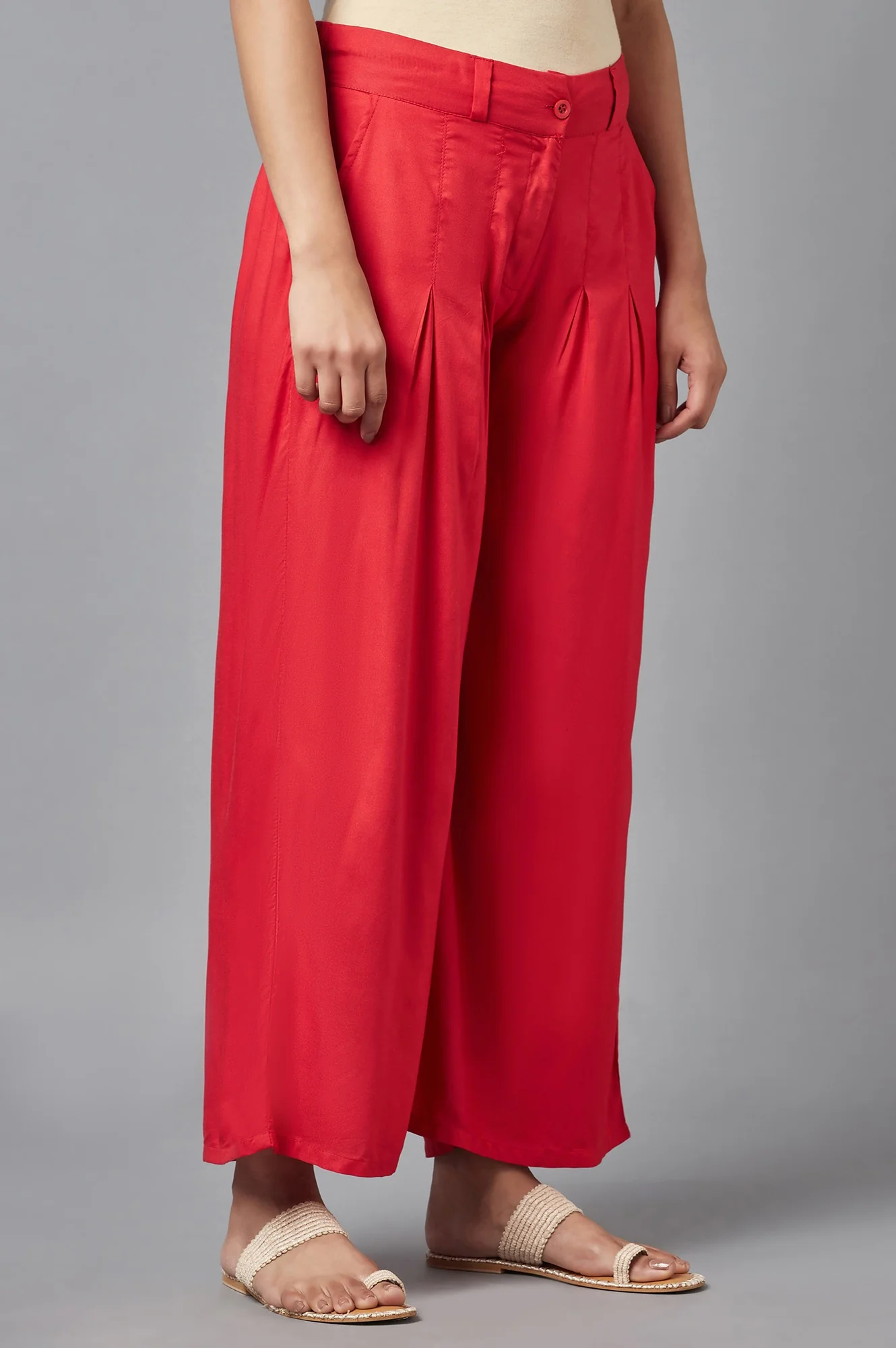 Red Ankle-length Pants - Image 4