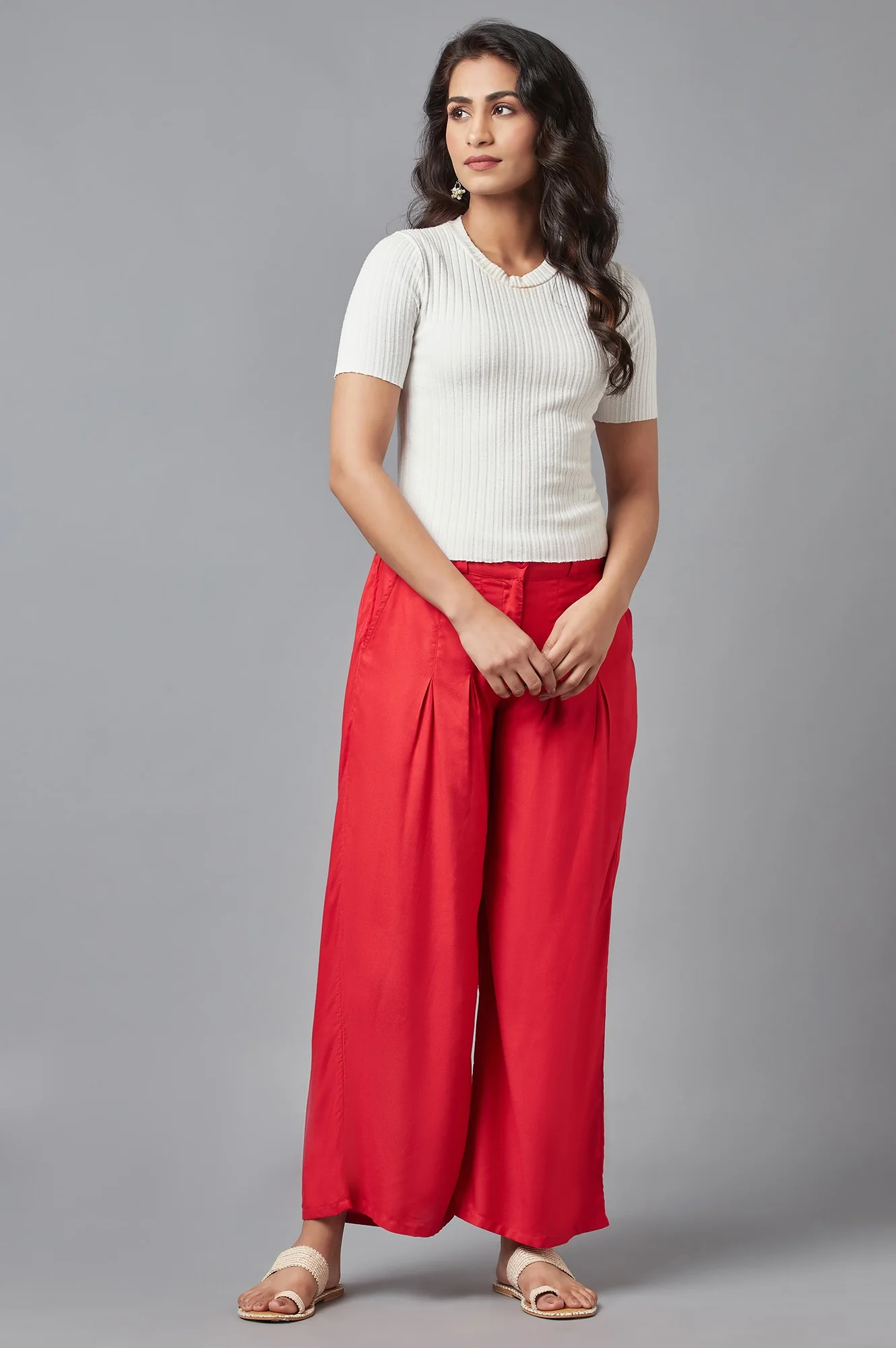 Red Ankle-length Pants - Image 5