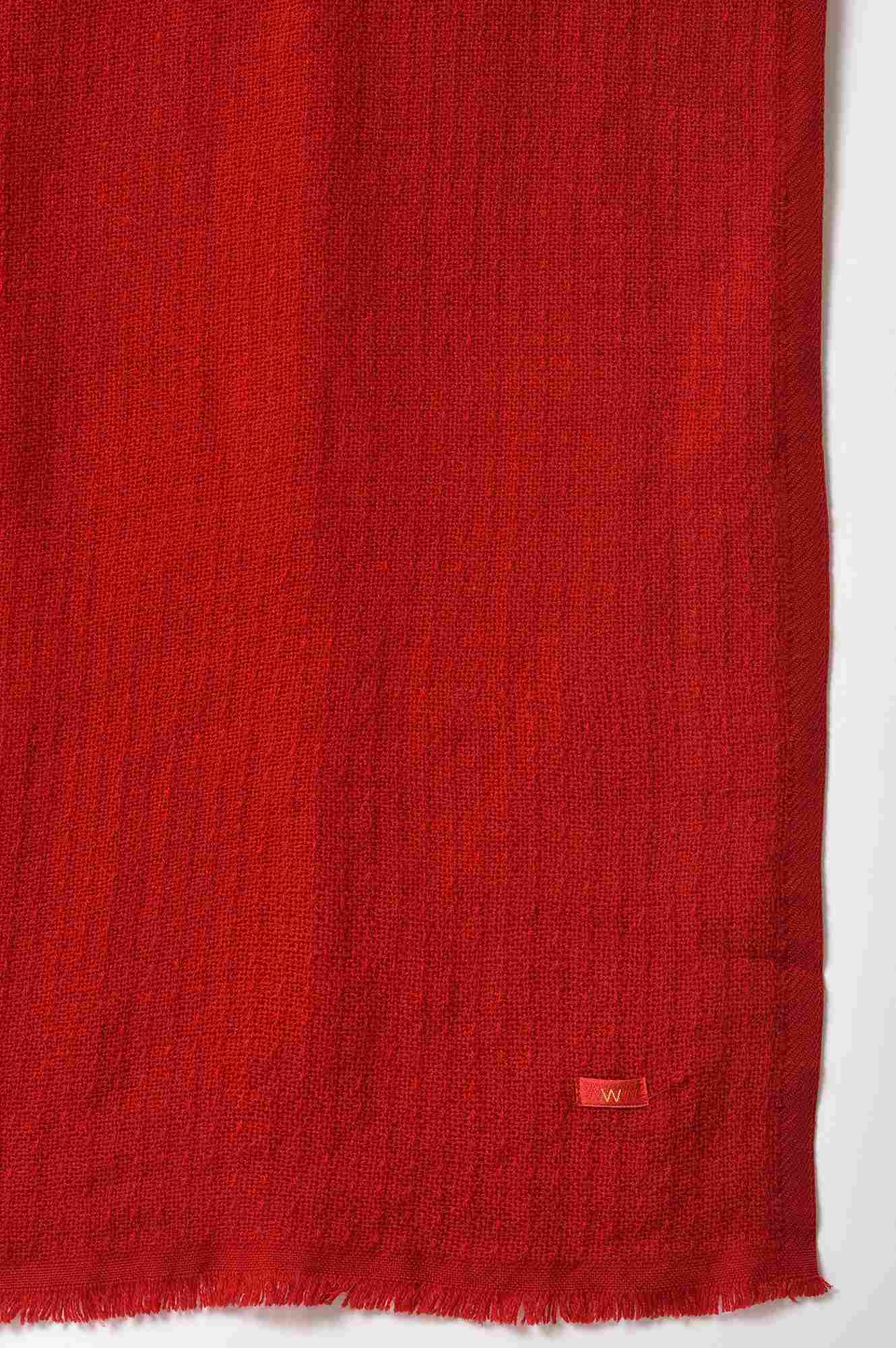 Red Solid Winter Shawl - Image 4