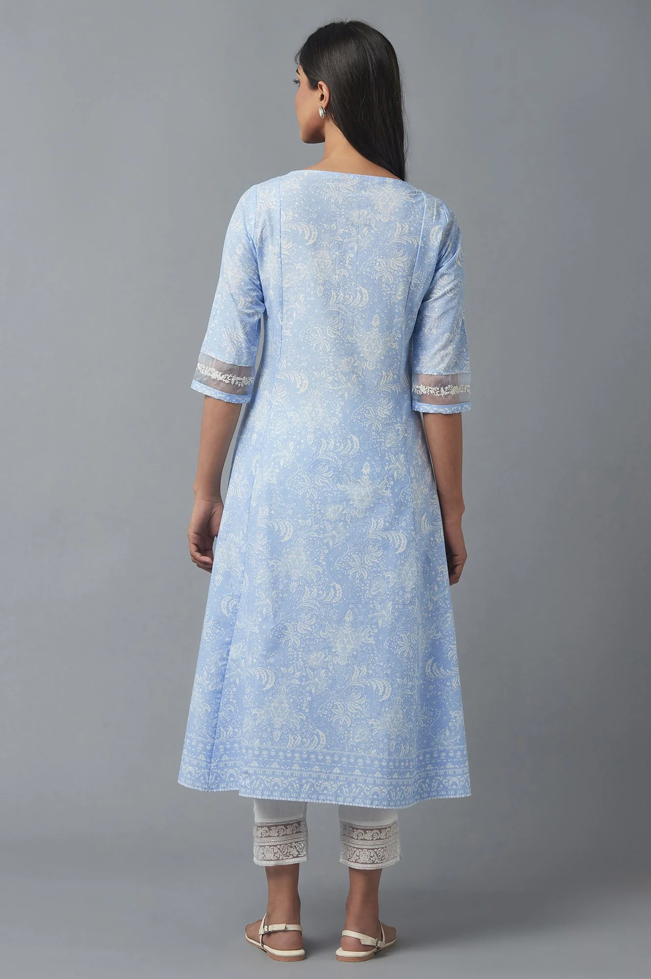 Skyway Blue Printed kurta - Image 2