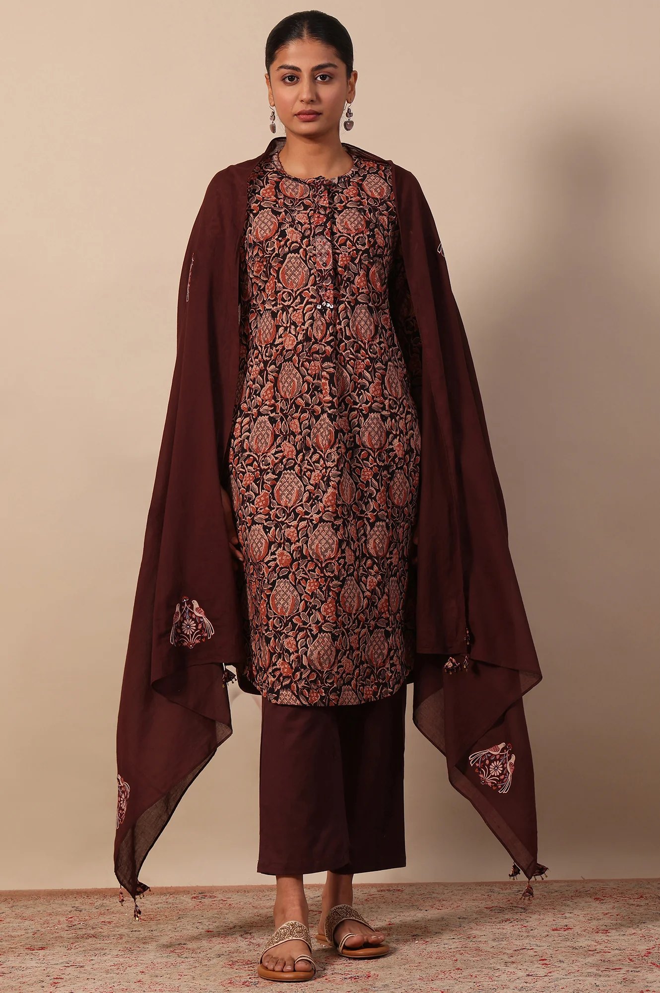 Solid  Pure Cotton Dupatta - Image 2