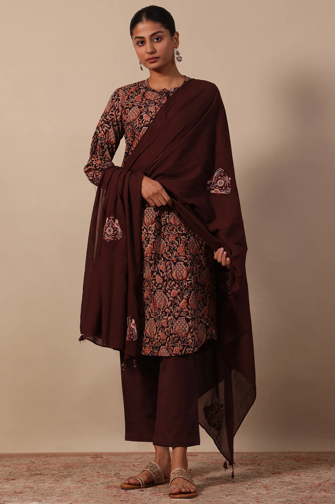 Solid  Pure Cotton Dupatta - Image 4
